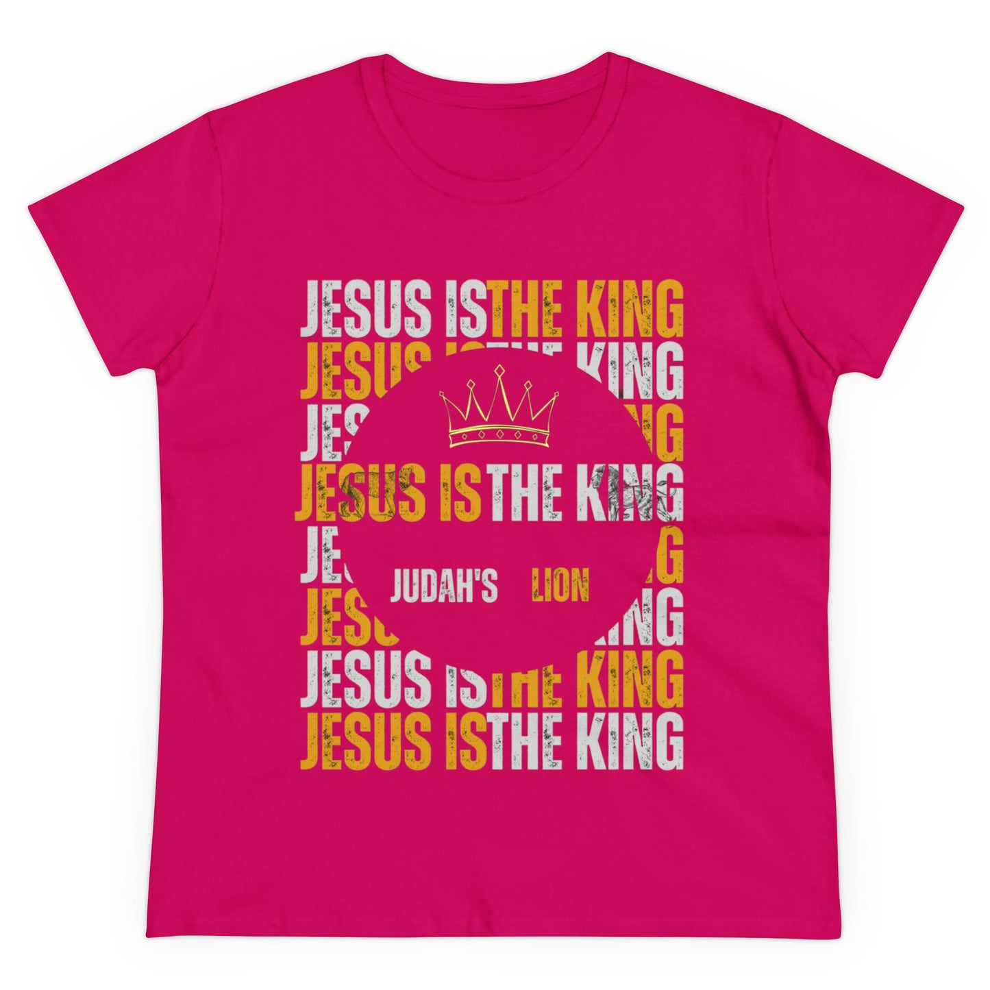 Jesus is The King Women's Midweight Cotton Tee