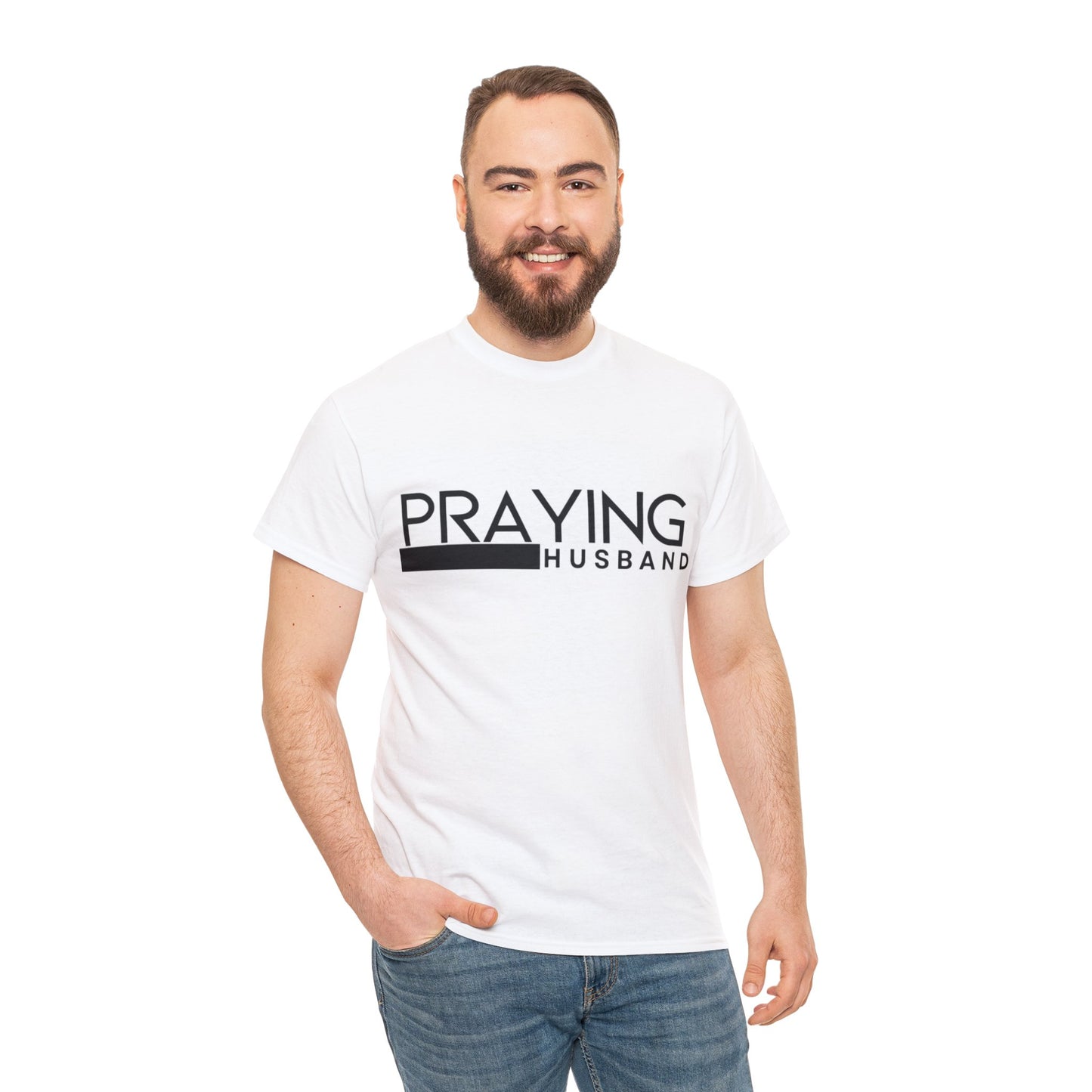 Praying Husband Unisex Heavy Cotton Tee