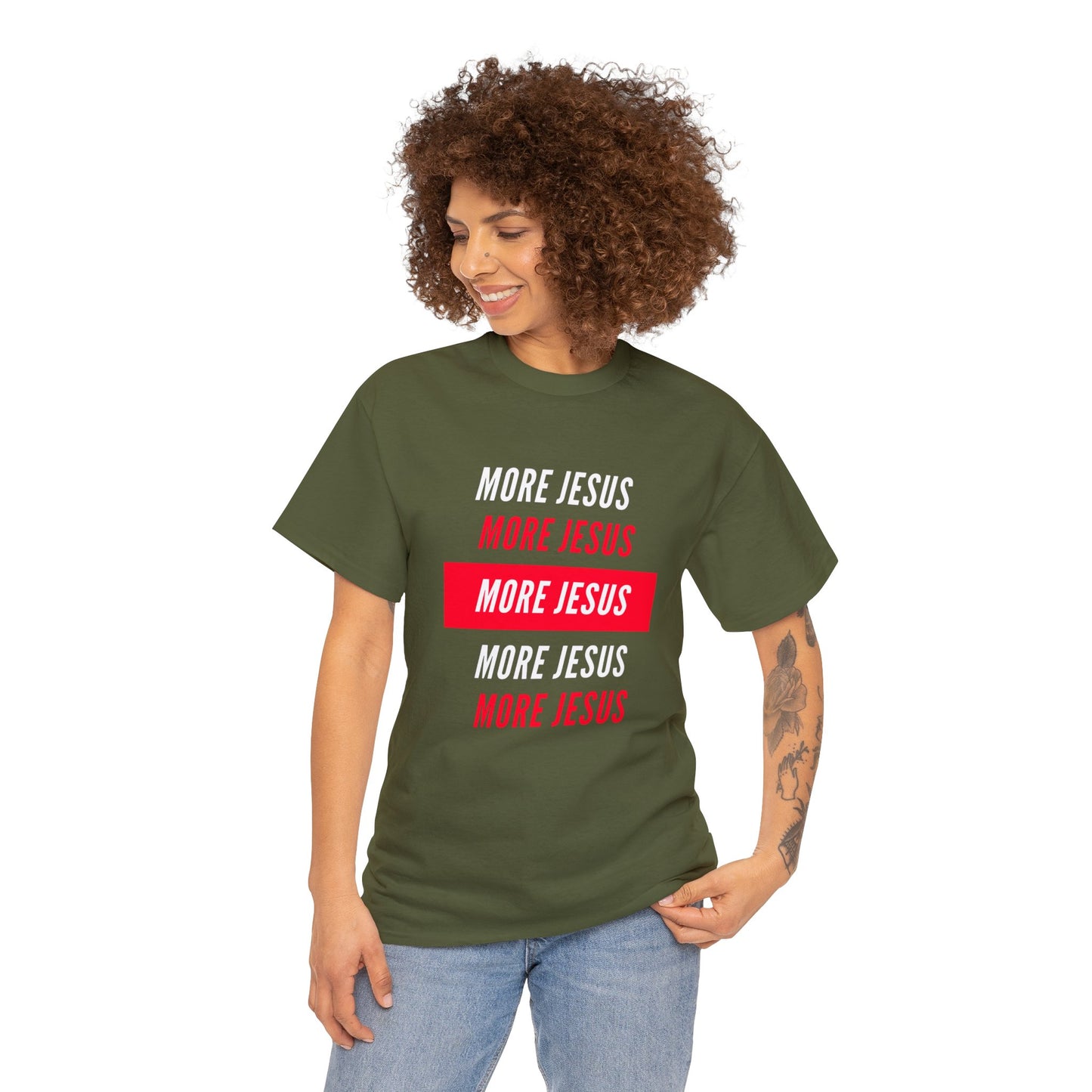 More Jesus Unisex Heavy Cotton Tee