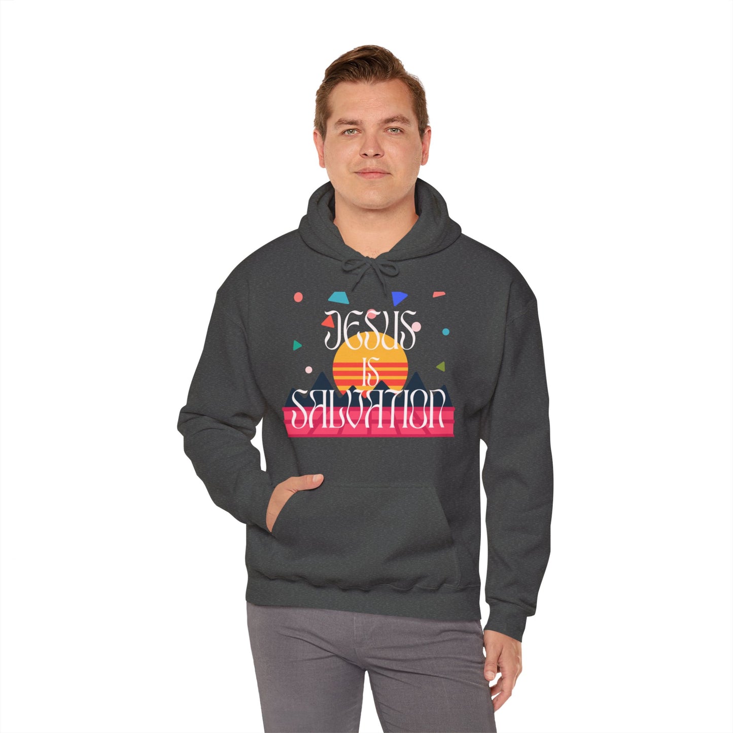 Jesus Is Salvation Unisex Heavy Blend™ Hooded Sweatshirt