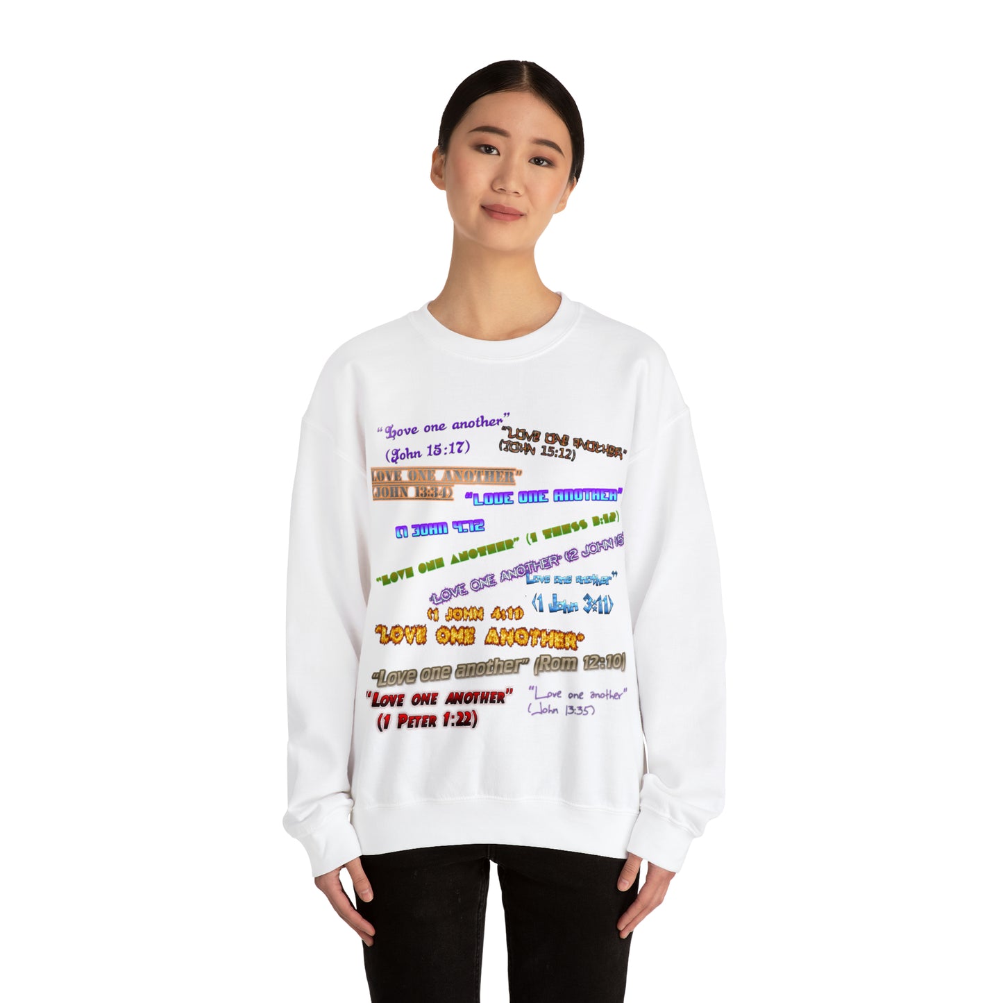 Love One Another Unisex Heavy Blend™ Crewneck Sweatshirt