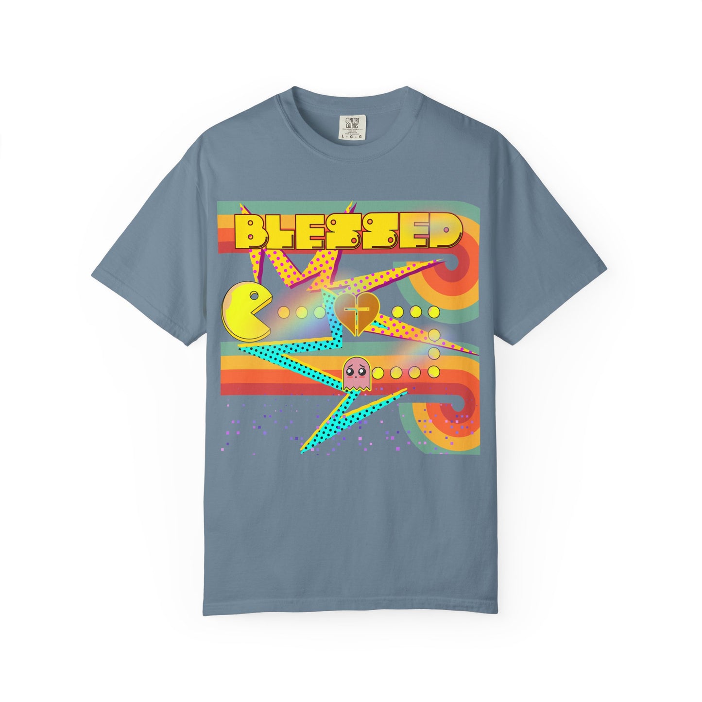 Retro Graphic T-Shirt, Blessed T-Shirt, Fun Casual Wear, Gift for Gamers, Vintage Style Tee