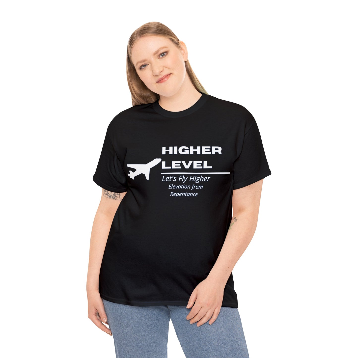 Higher Level Unisex Heavy Cotton Tee