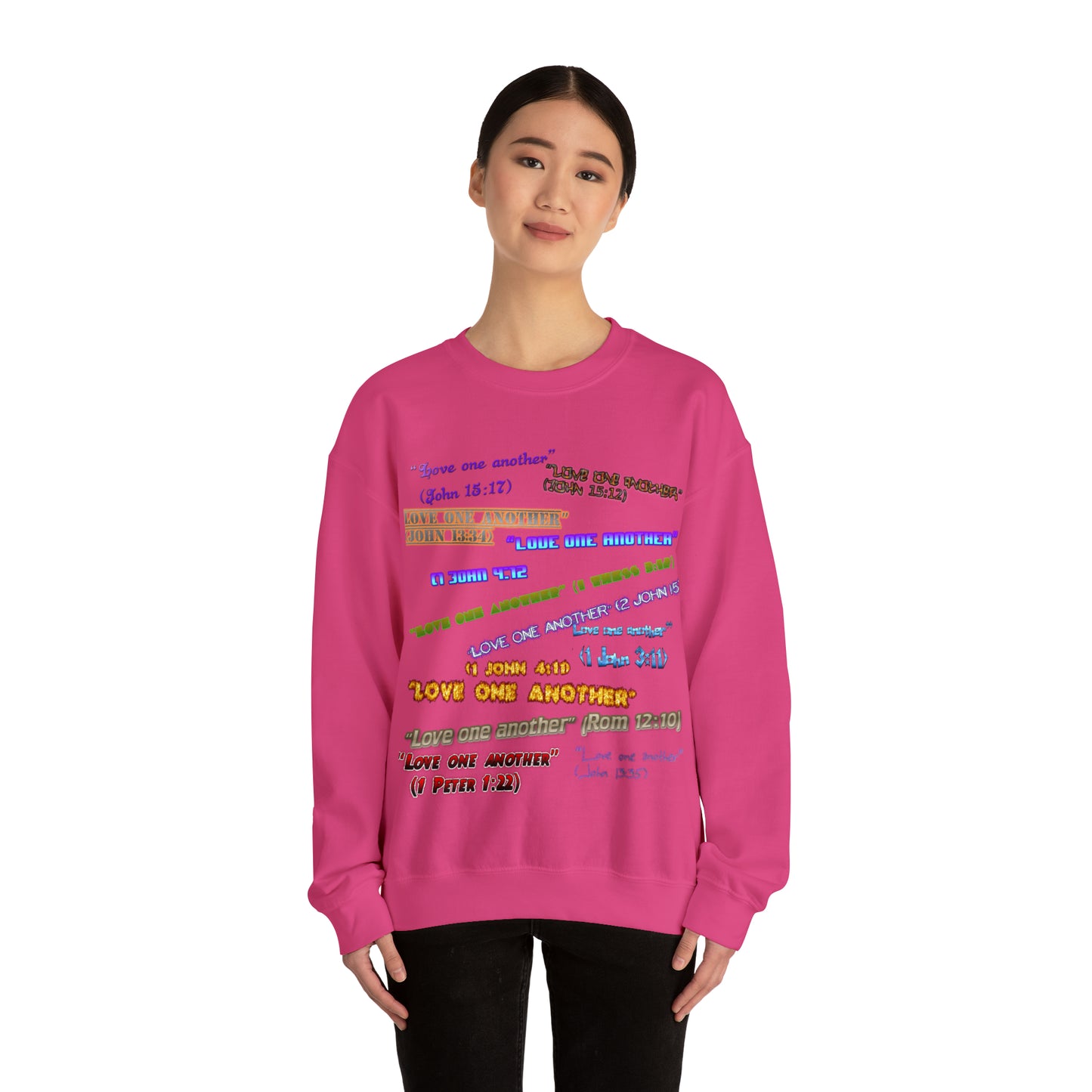 Love One Another Unisex Heavy Blend™ Crewneck Sweatshirt