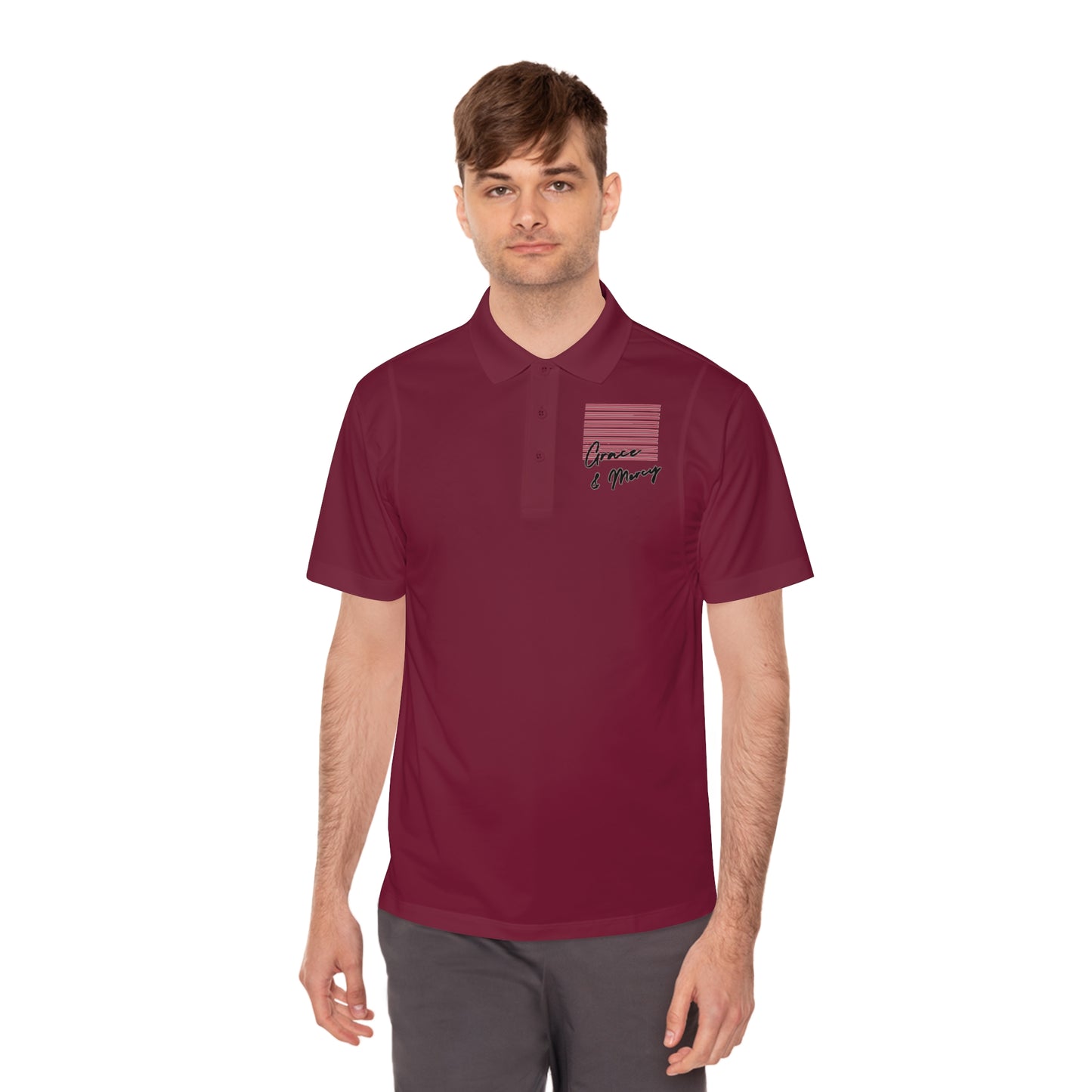 Grace & Mercy Men's Sport Polo Shirt