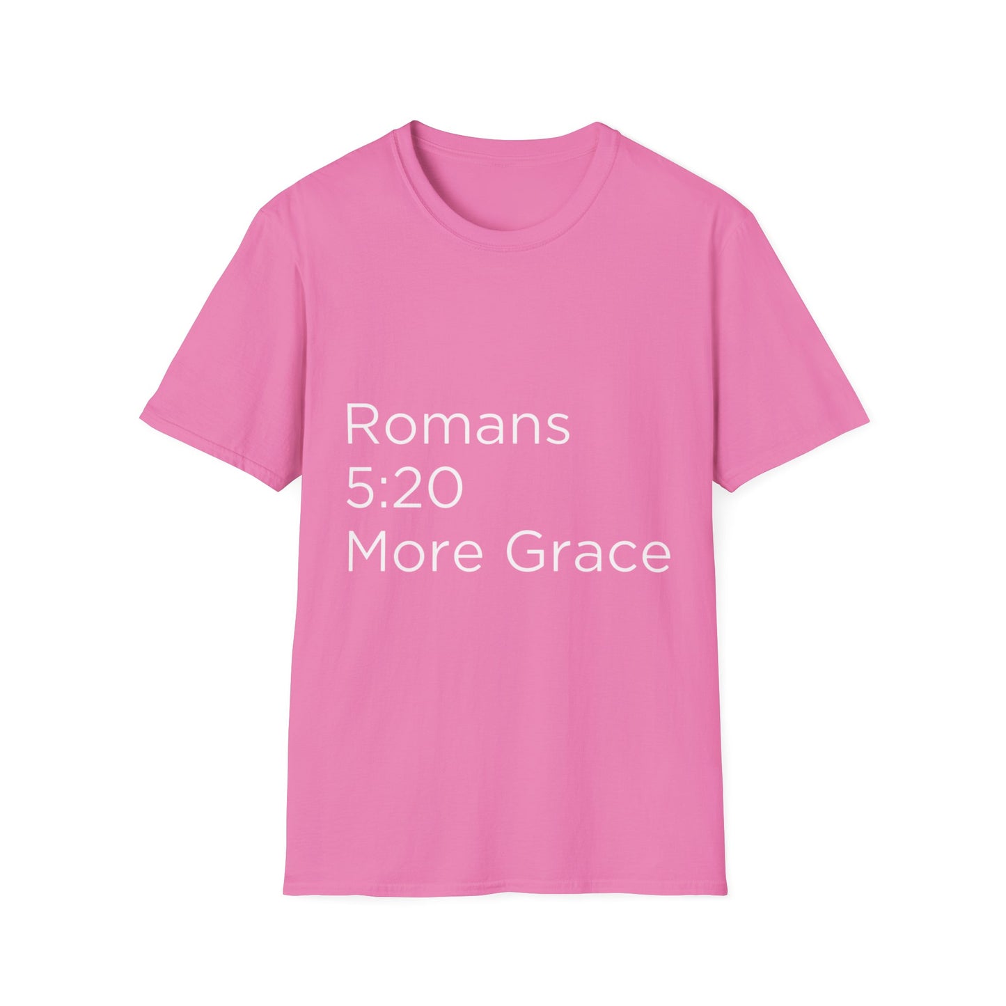 Romans 5:20 Unisex Softstyle T-Shirt