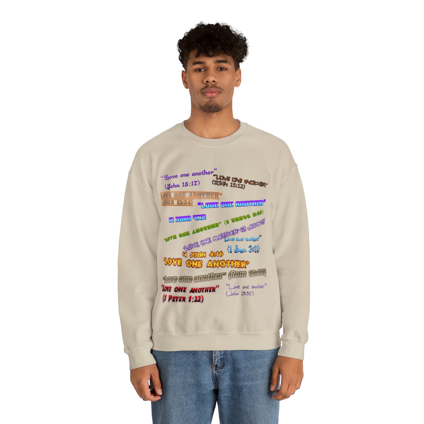 Love One Another Unisex Heavy Blend™ Crewneck Sweatshirt