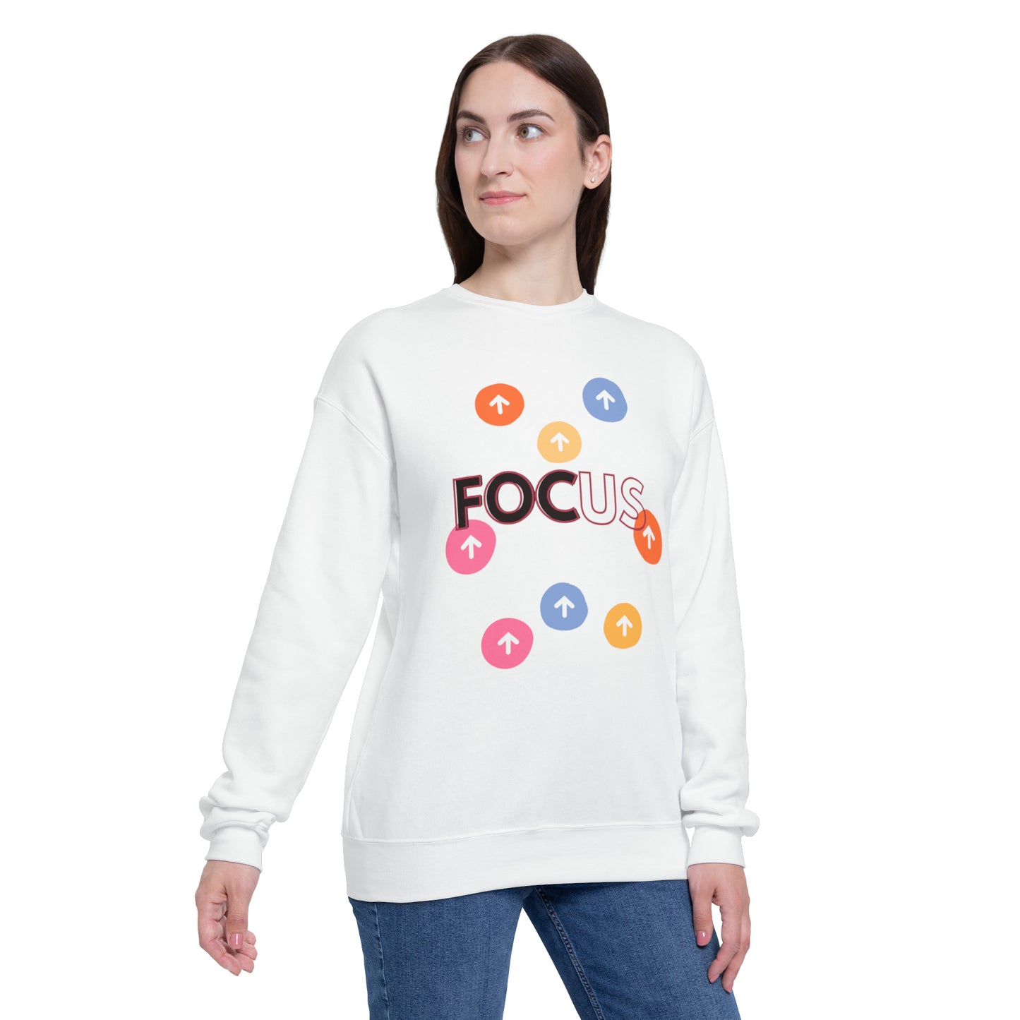 Focus UP Unisex Drop Shoulder Sweatshirt