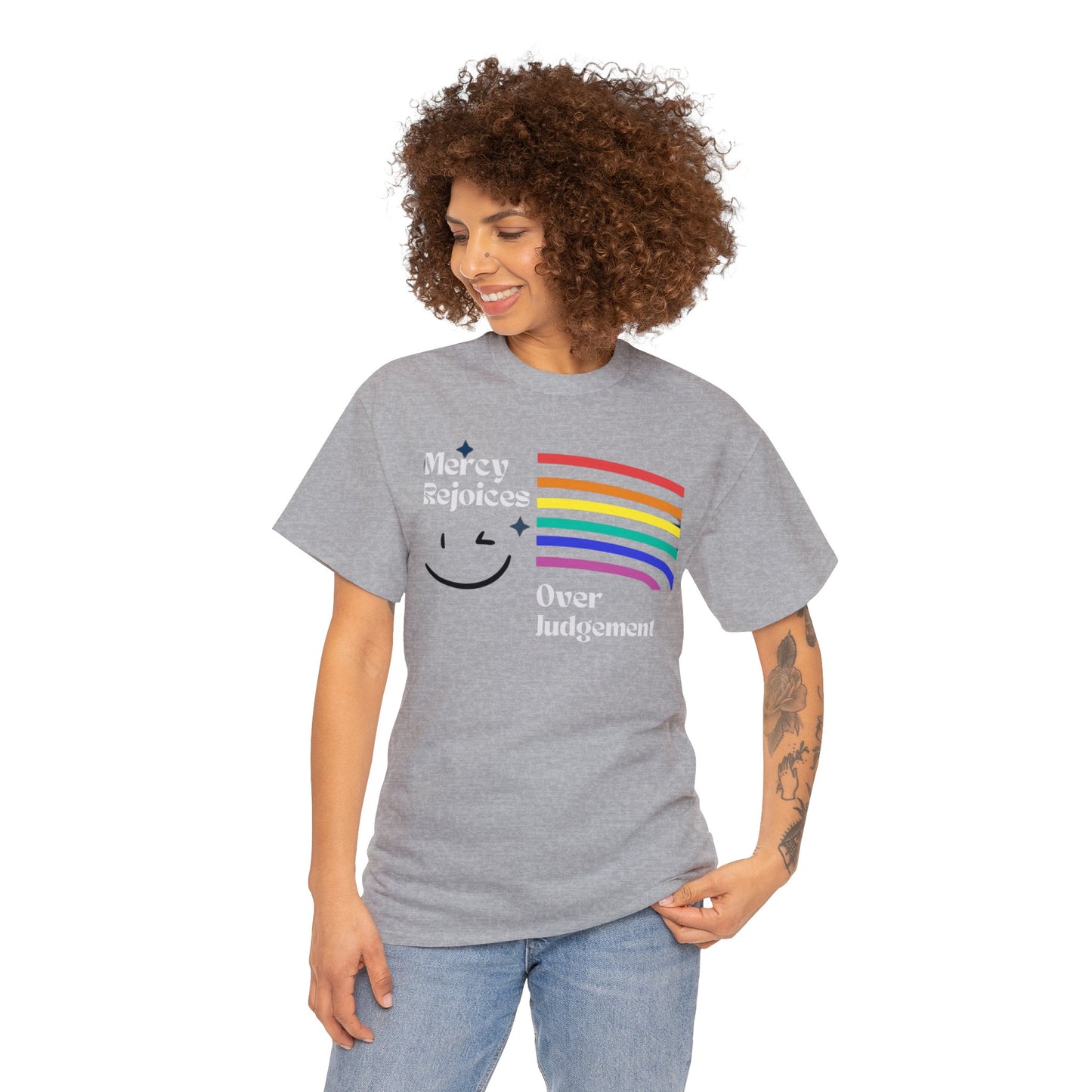 Mercy Rejoices Unisex Heavy Cotton Tee