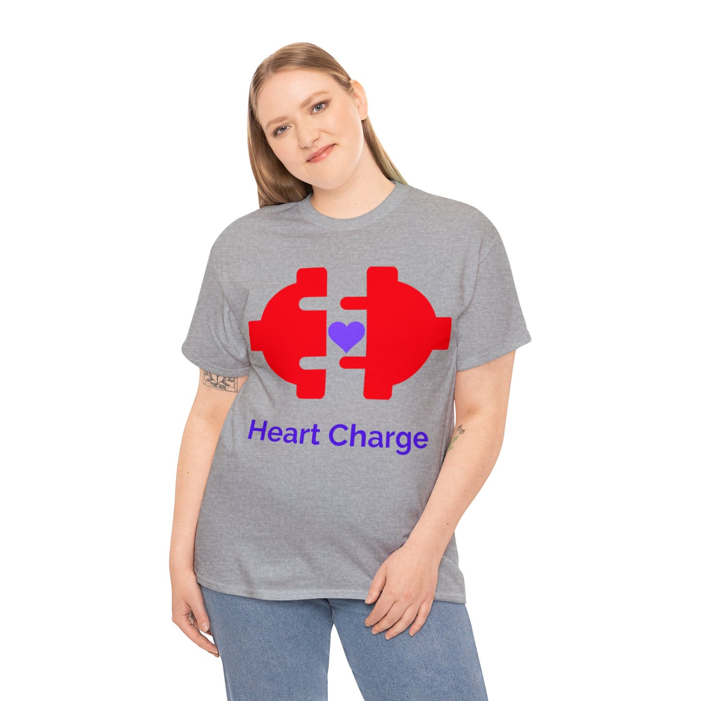 Heart Charge Unisex Heavy Cotton Tee