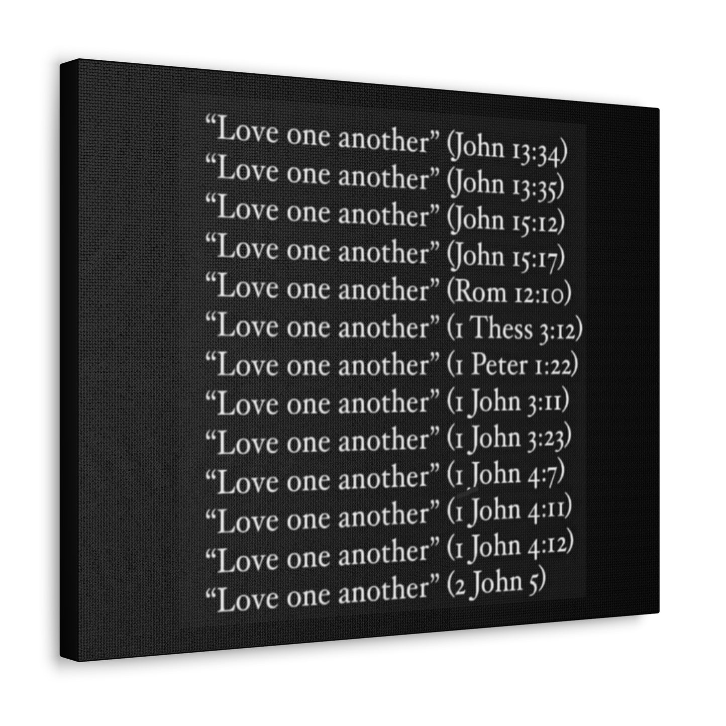 Love One Another Canvas Gallery Wraps