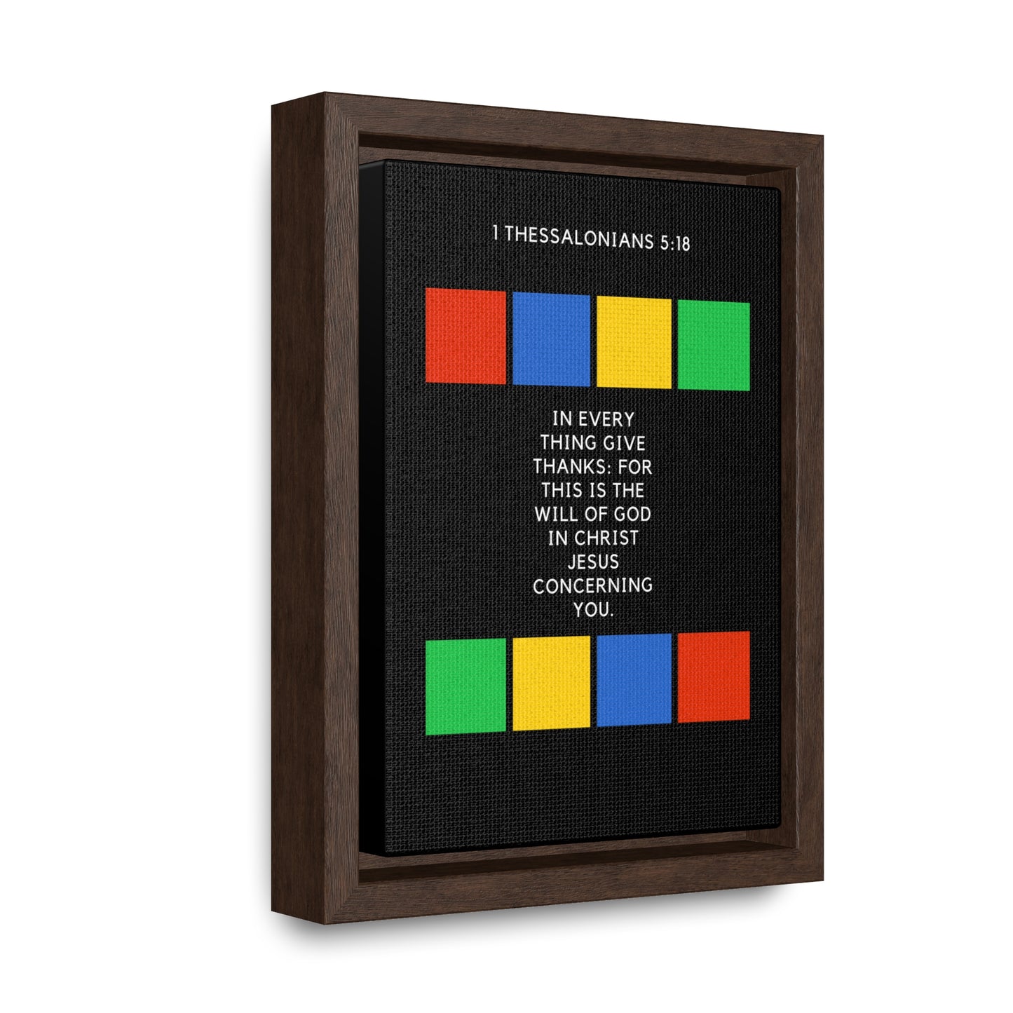 Give Thanks Gallery Canvas Wraps, Vertical Frame