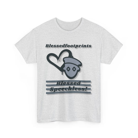 Blessedfootprints Collection Speechless Unisex Heavy Cotton Tee