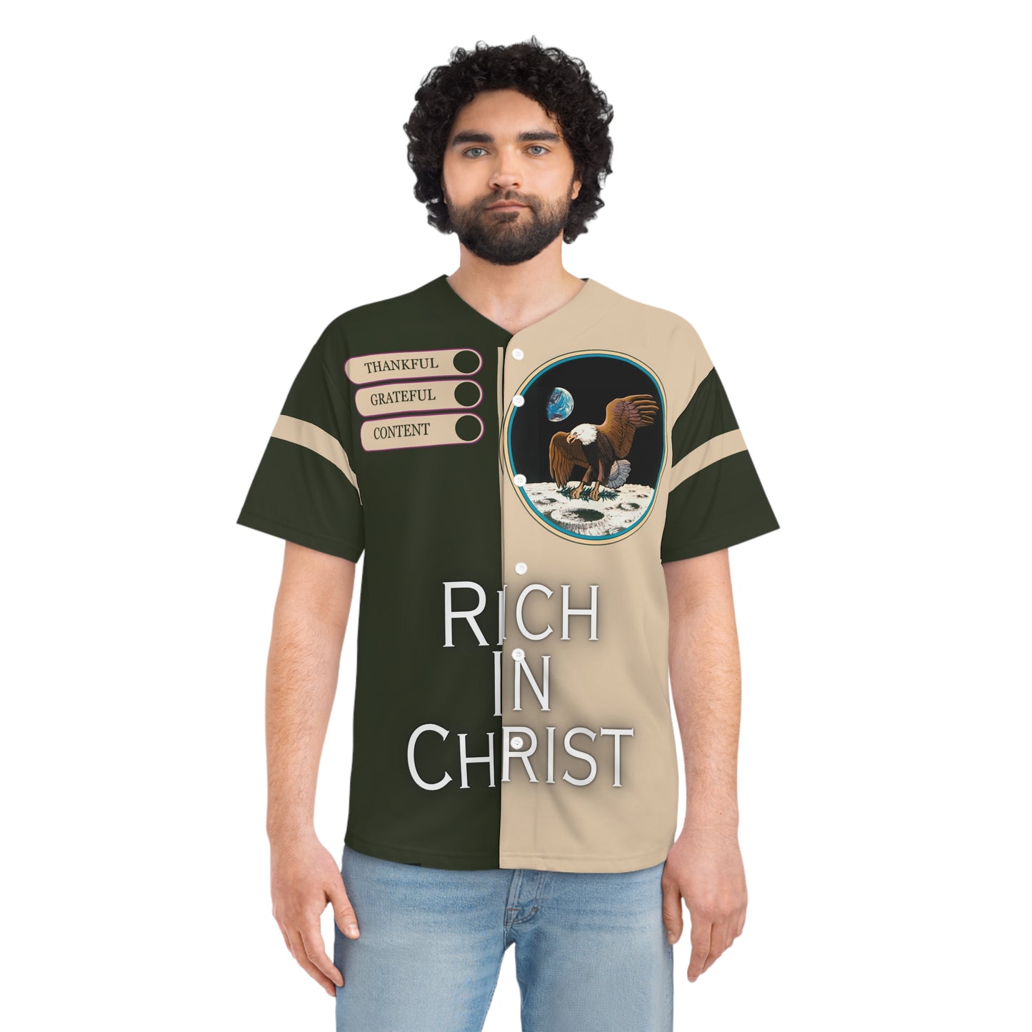 Rich In Christ Men's Baseball Jersey