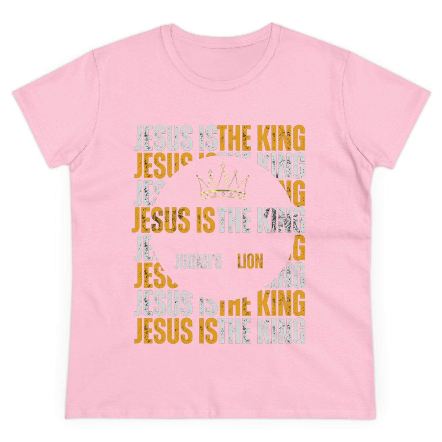 Jesus is The King Women's Midweight Cotton Tee