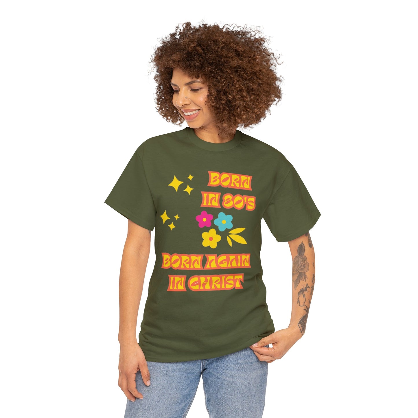 Born Again Unisex Heavy Cotton Tee