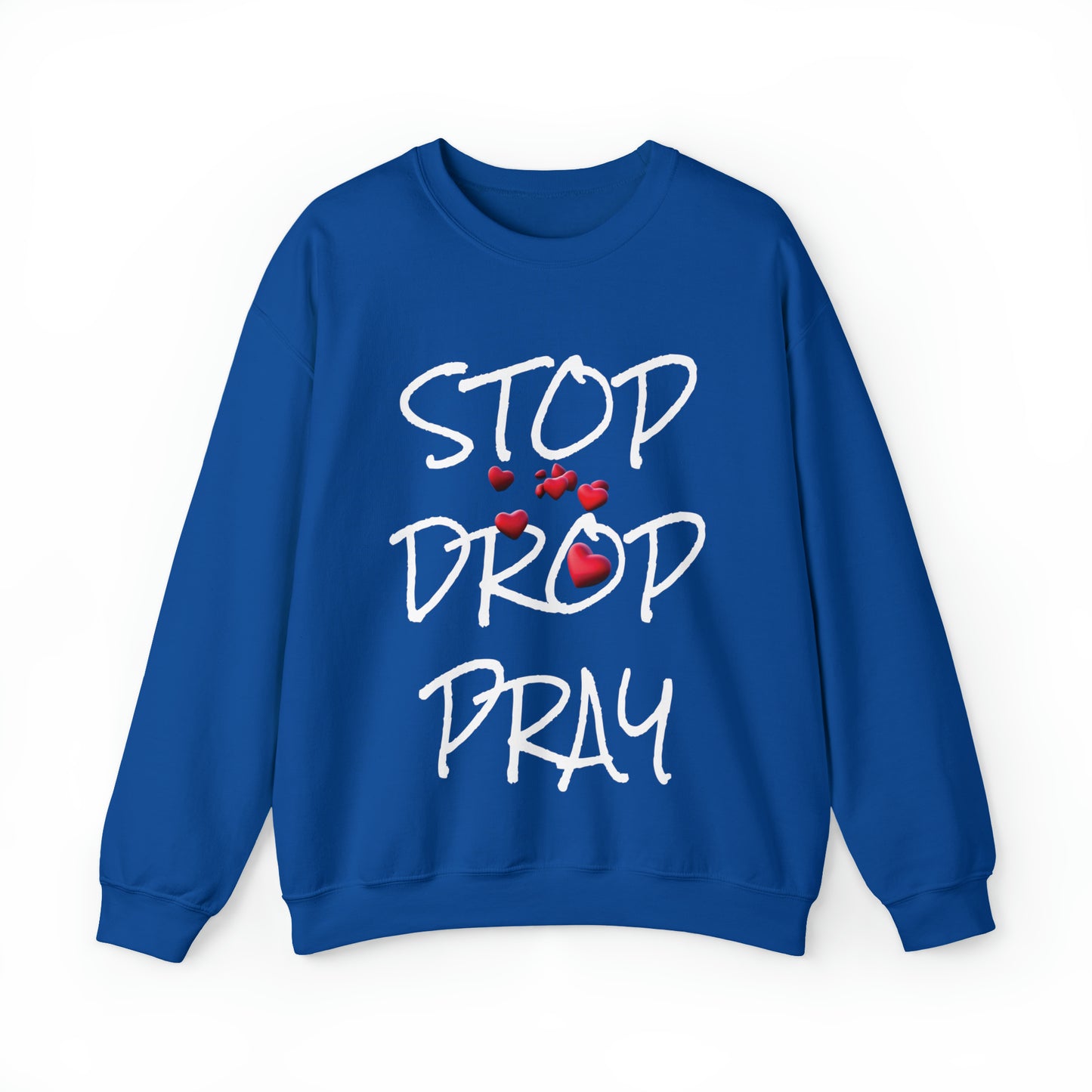 Stop Drop Pray Unisex Heavy Blend™ Crewneck Sweatshirt