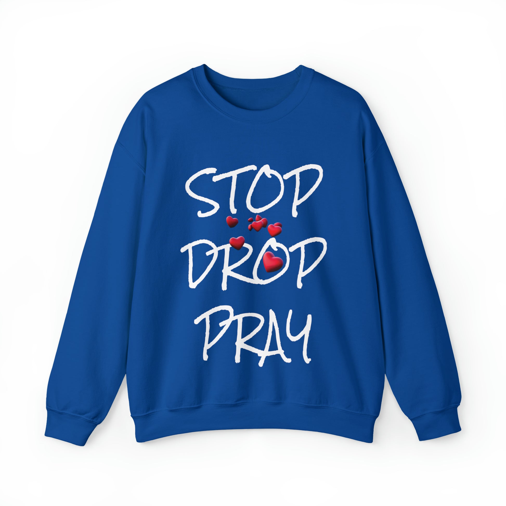 Stop Drop Pray Unisex Heavy Blend™ Crewneck Sweatshirt