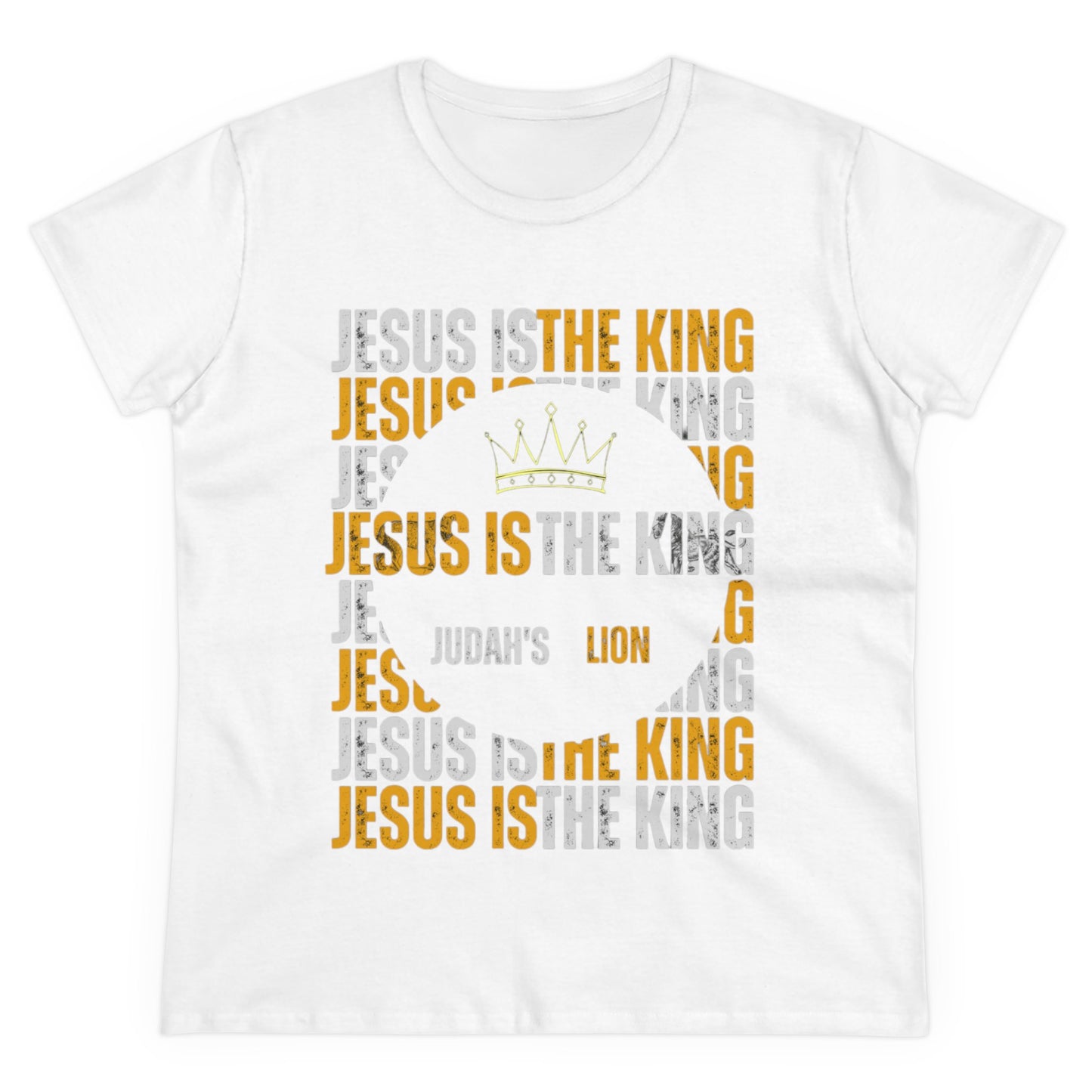 Jesus is The King Women's Midweight Cotton Tee