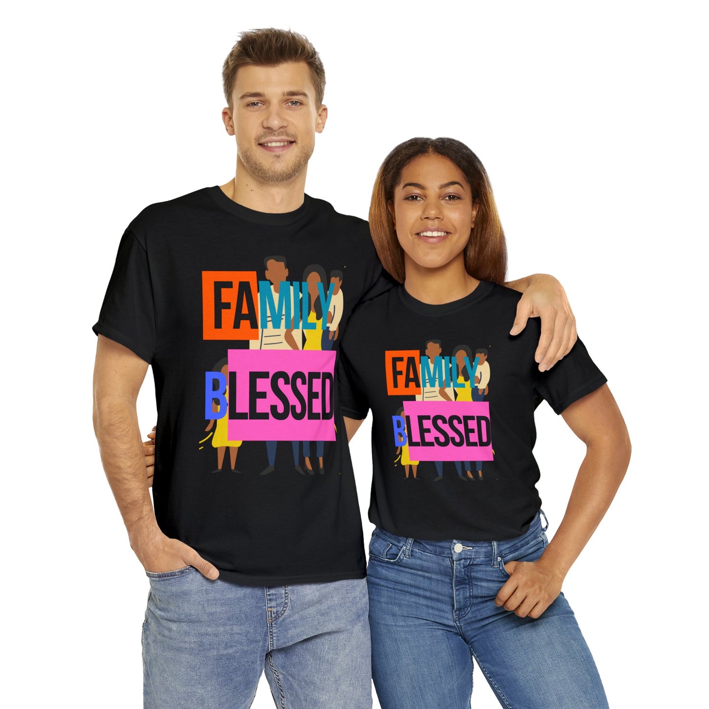 Family Blessed Unisex Heavy Cotton Tee