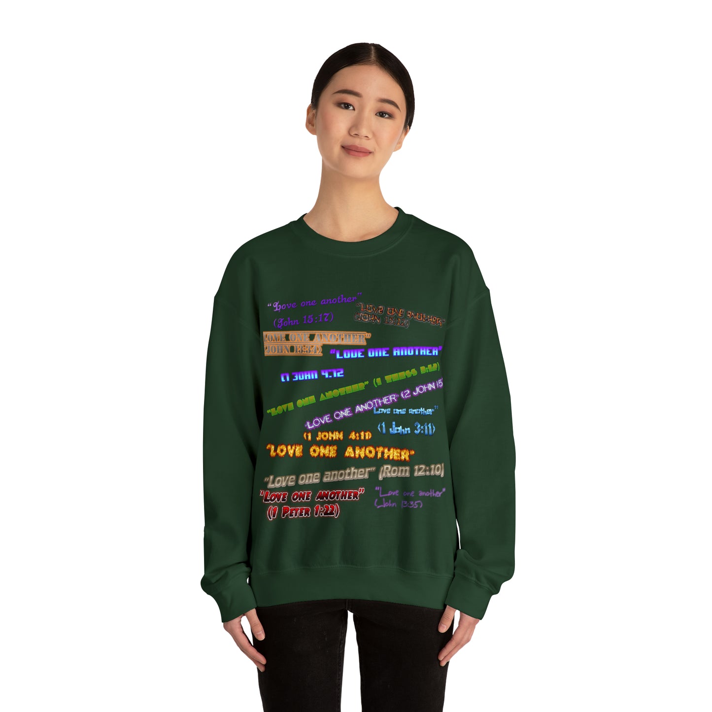 Love One Another Unisex Heavy Blend™ Crewneck Sweatshirt