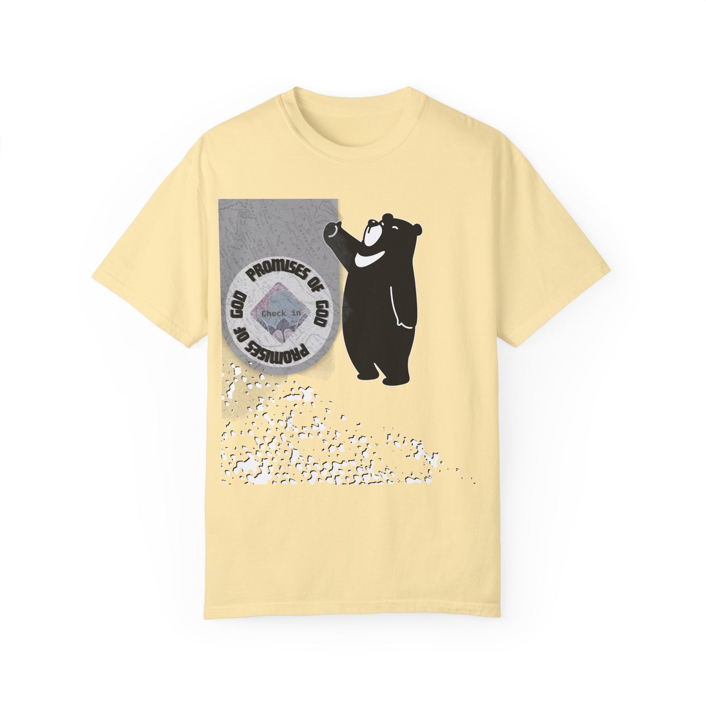 Seal of Promises of God Bear T-Shirt | Comfort Colors 1717 - Christian Graphic Tee