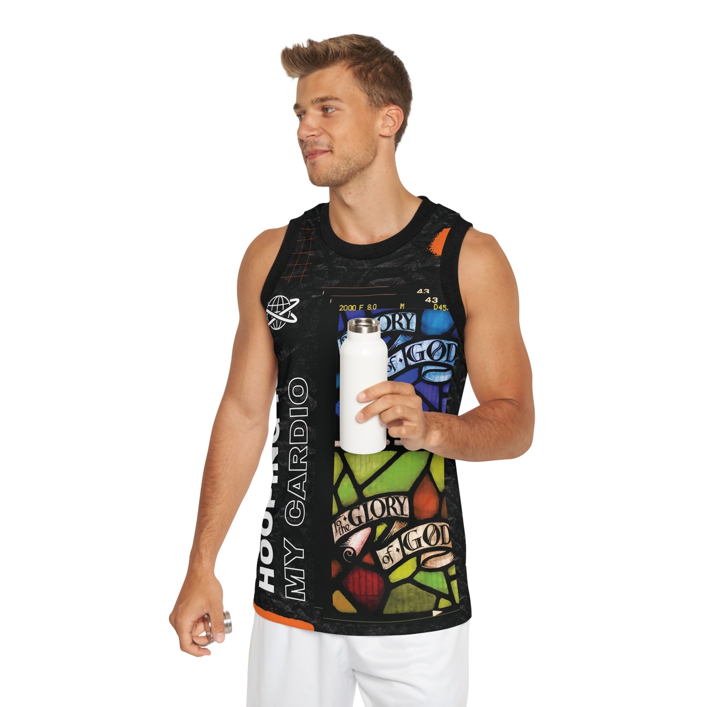 Glory to God Unisex Basketball Jersey