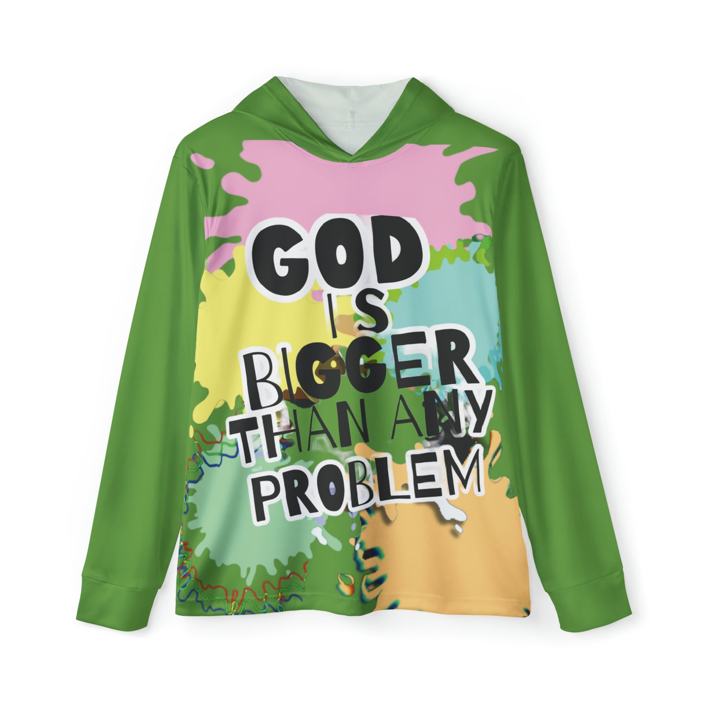 God is Bigger Men's Sports Warmup Hoodie