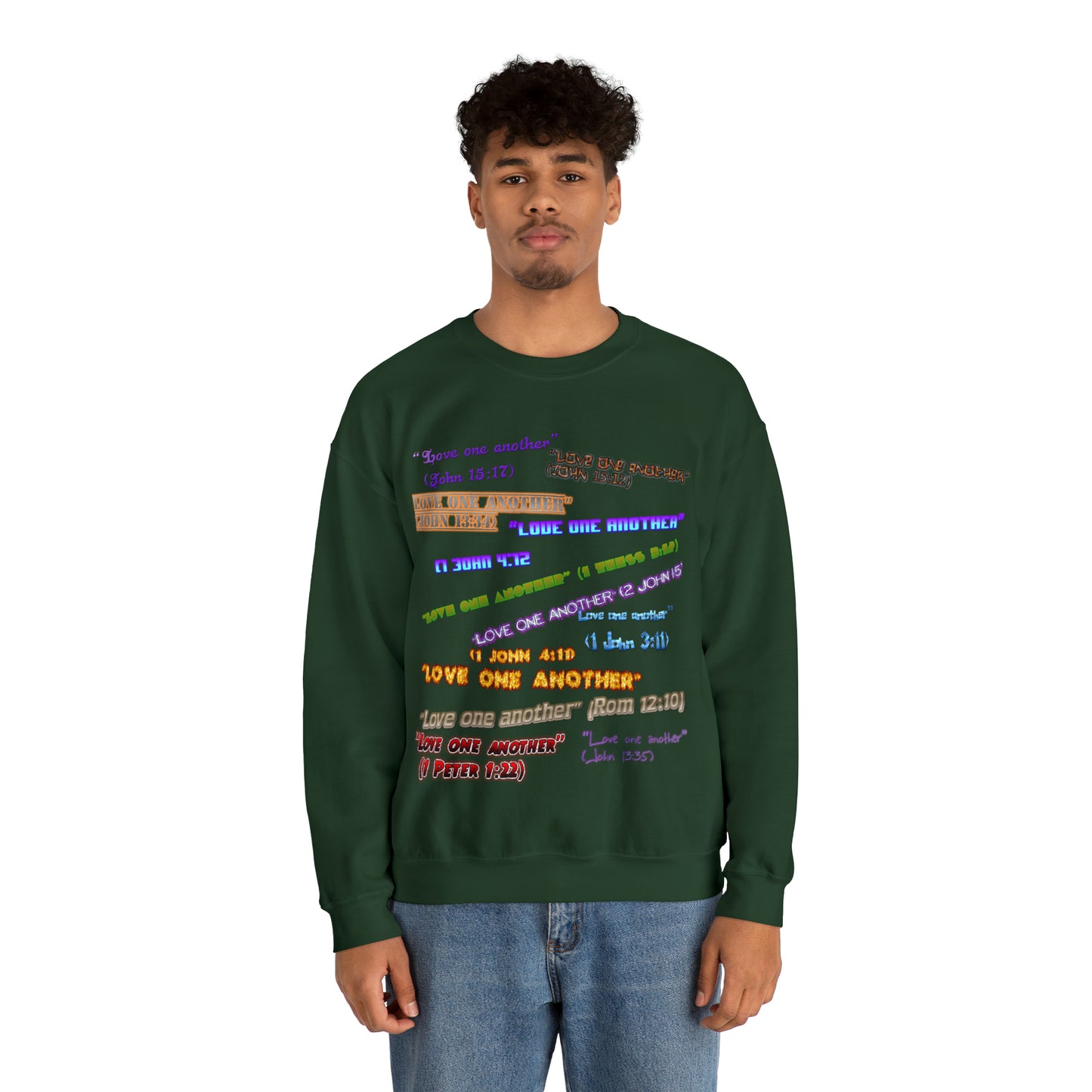 Love One Another Unisex Heavy Blend™ Crewneck Sweatshirt