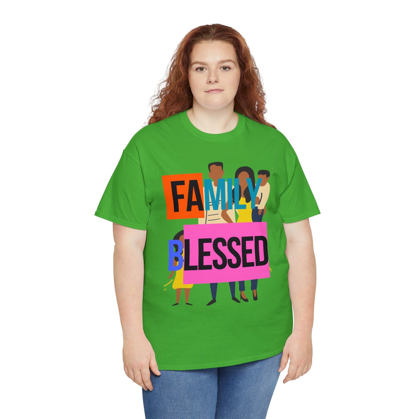 Family Blessed Unisex Heavy Cotton Tee