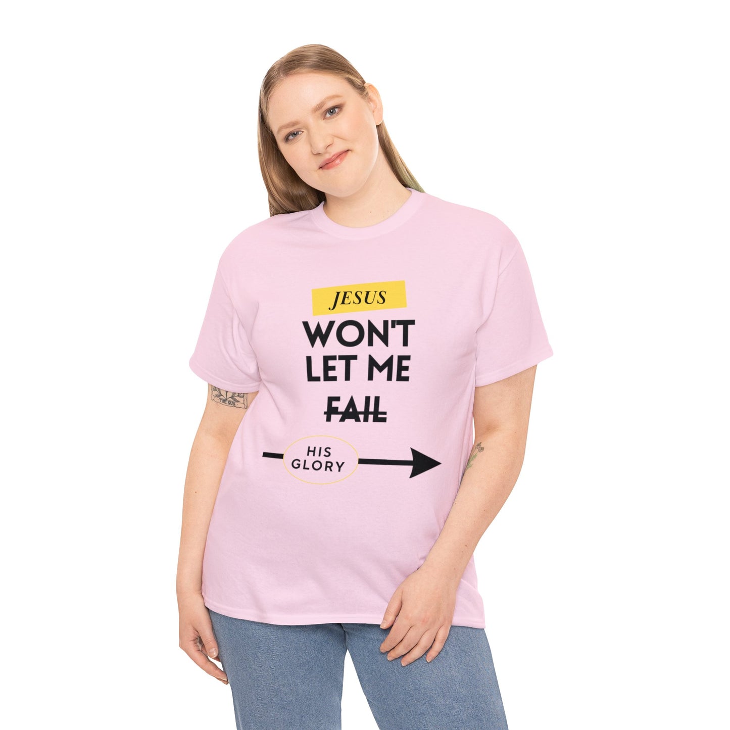 Jesus Won't Let Me Fail  Short-Sleeve T-Shirt