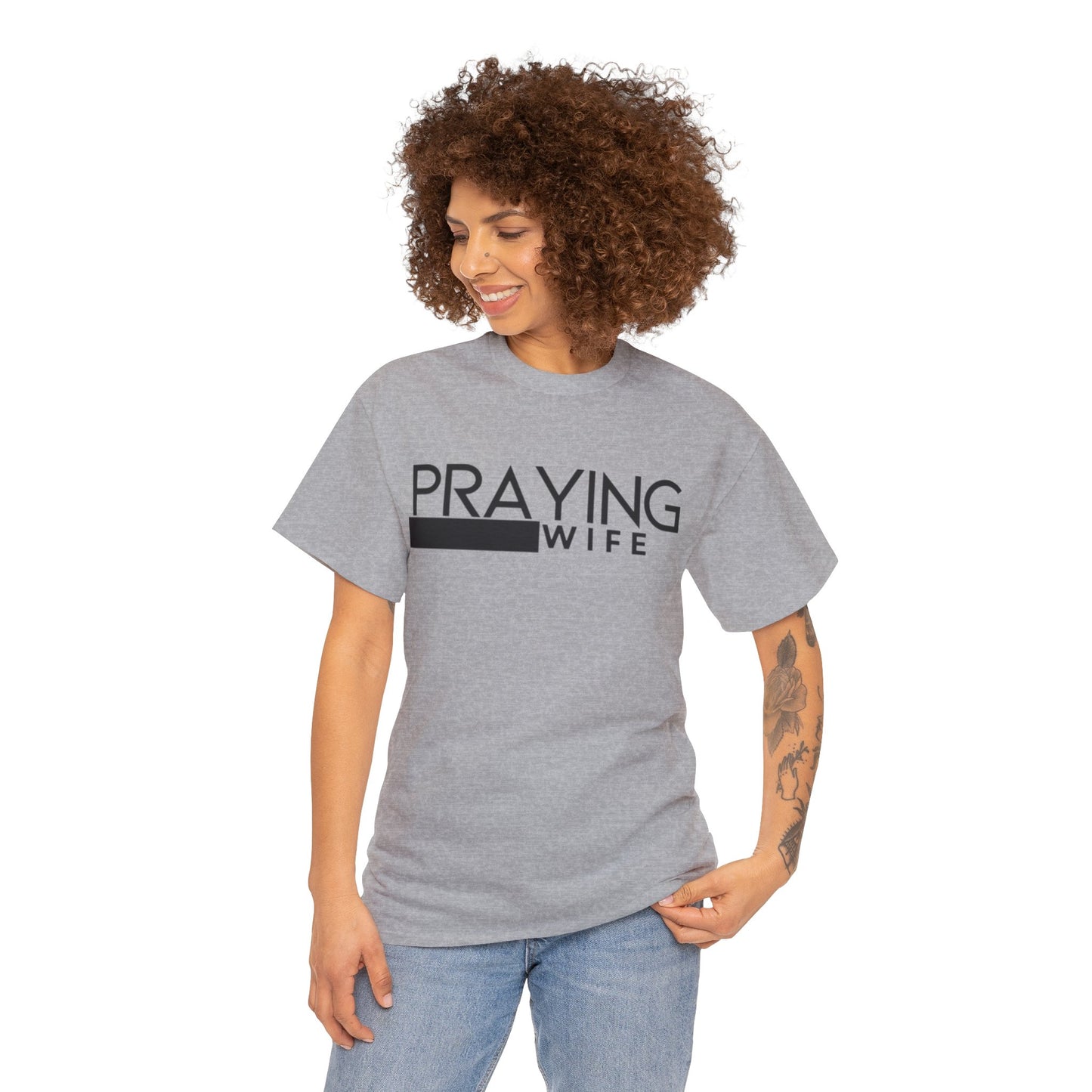 Praying Wife Unisex Heavy Cotton Tee