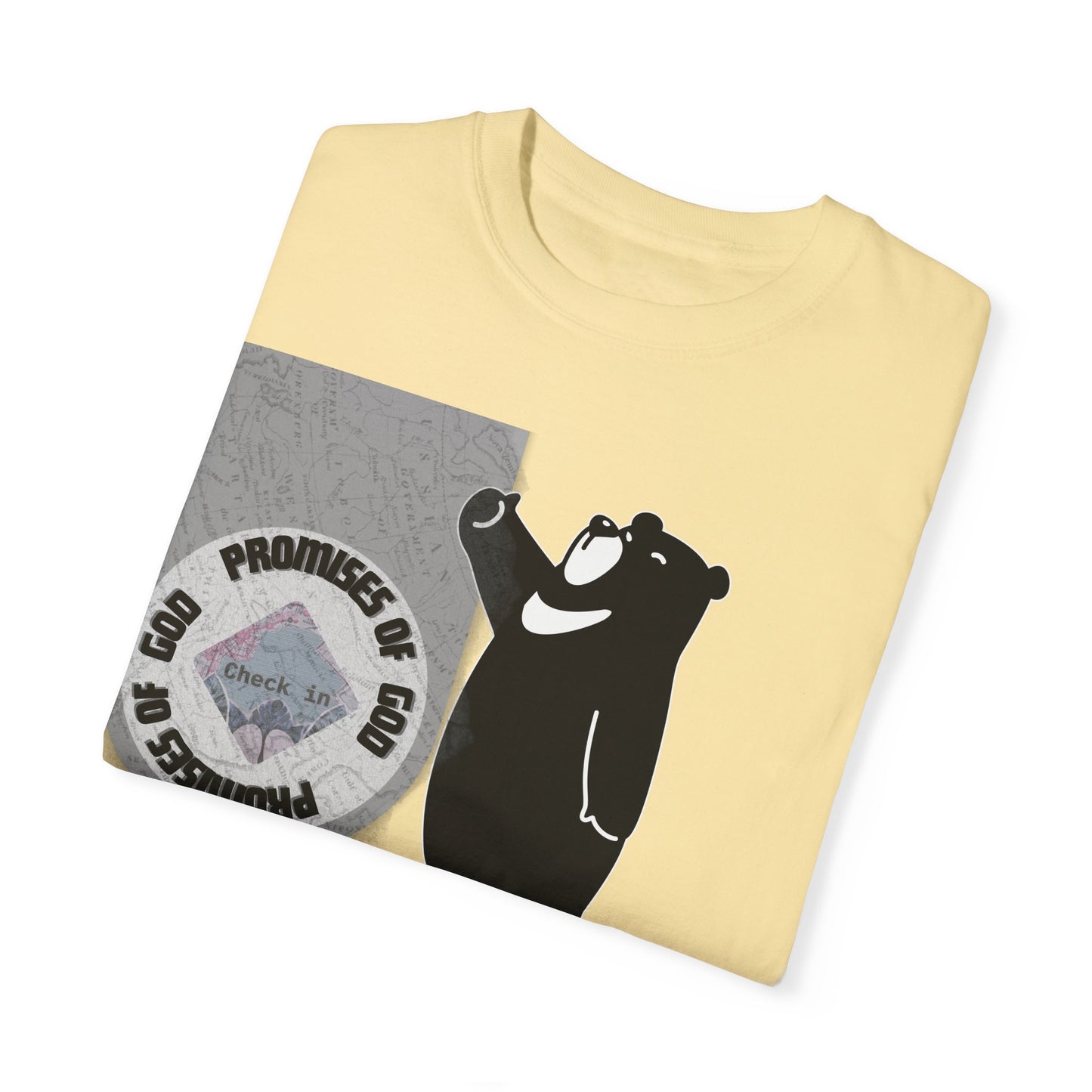 Seal of Promises of God Bear T-Shirt | Comfort Colors 1717 - Christian Graphic Tee