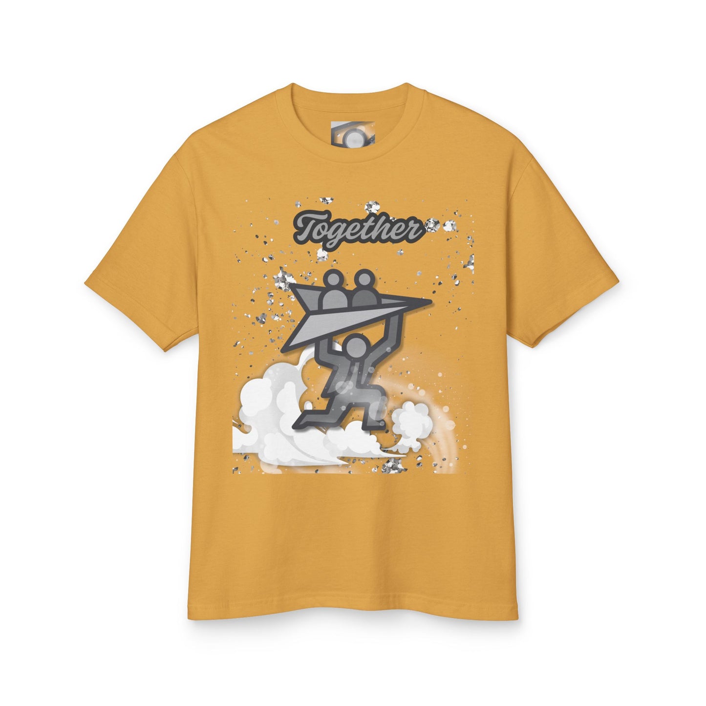 Uplift Together Unisex Heavyweight Cotton Tee - Motivational Graphic Shirt
