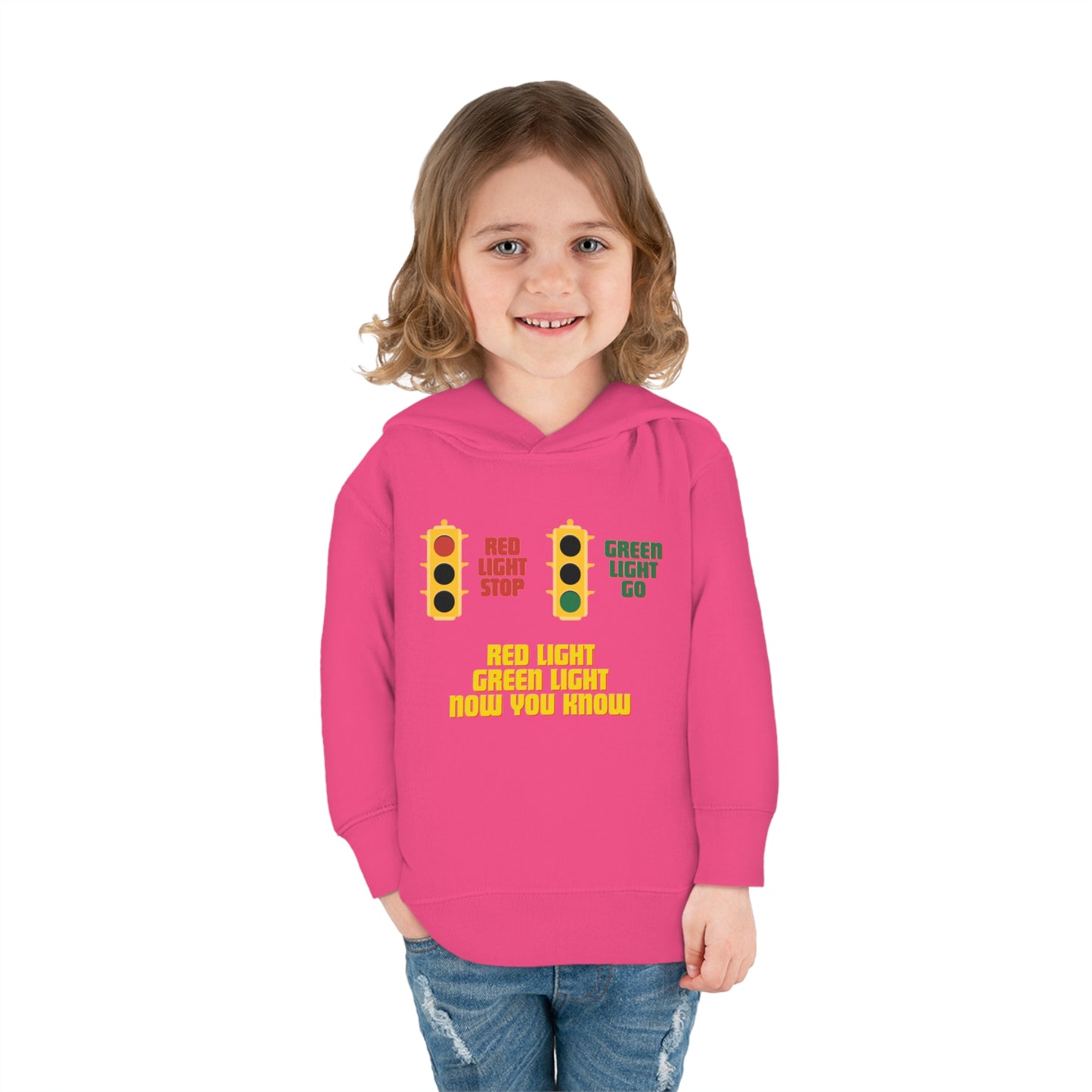 Red Light Green Light Toddler Pullover Fleece Hoodie