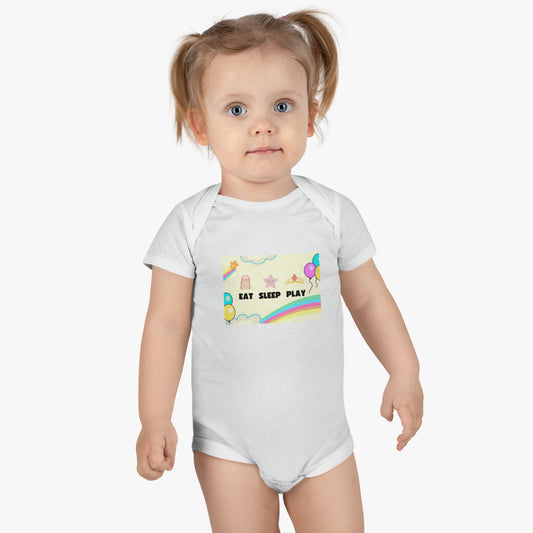 Eat Sleep Play Baby Short Sleeve Onesie®