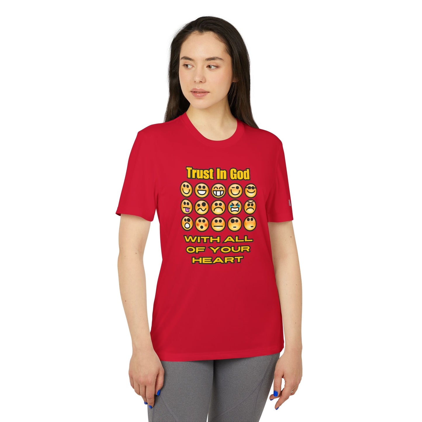 Trust in God Emoji Expression Unisex Tee