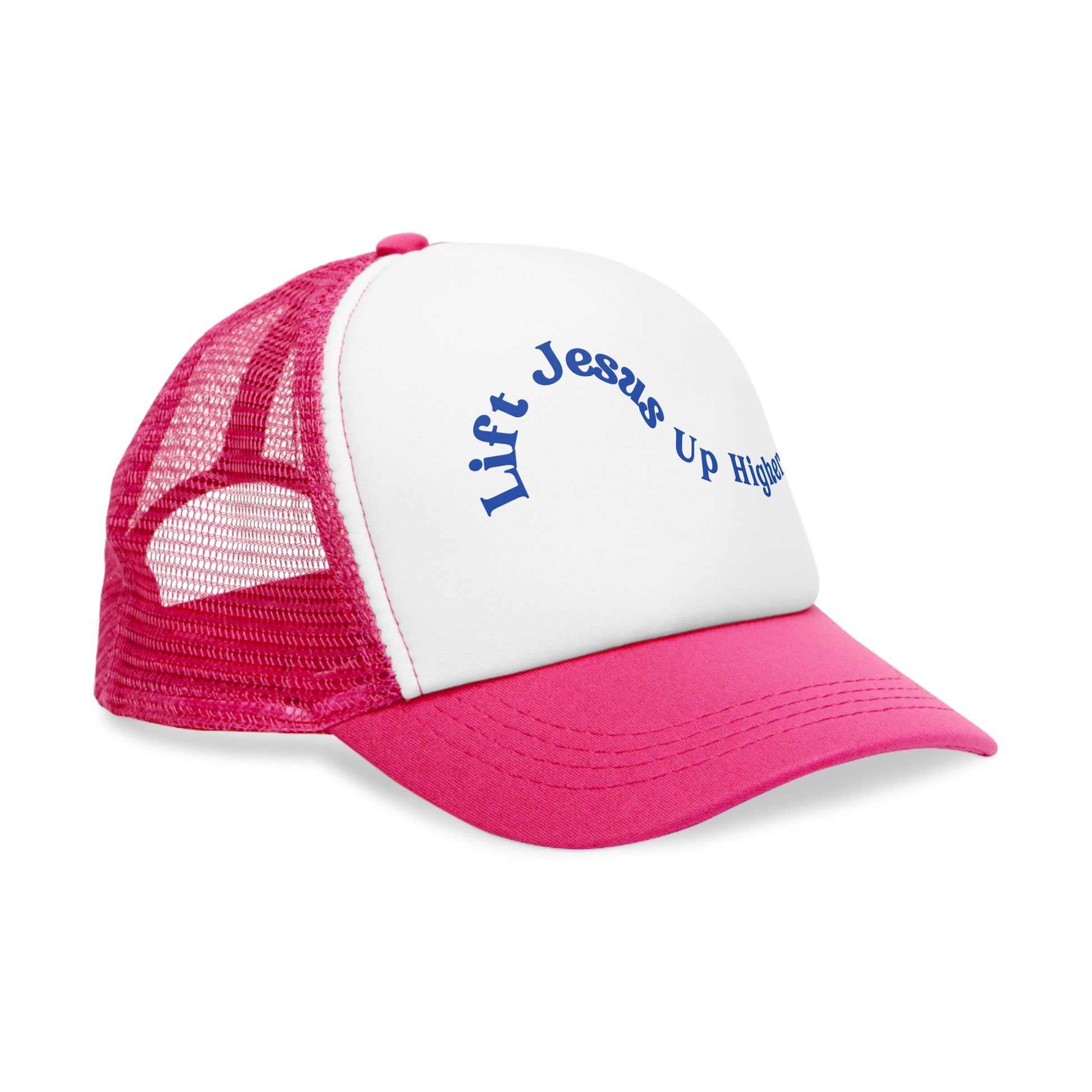 "Lift Jesus Mesh Cap - Embrace Faith with Stylish Headwear"