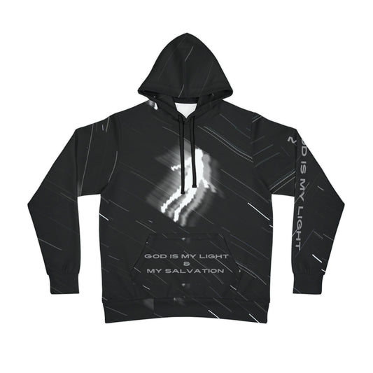 God is my Light and Salvation Athletic Hoodie