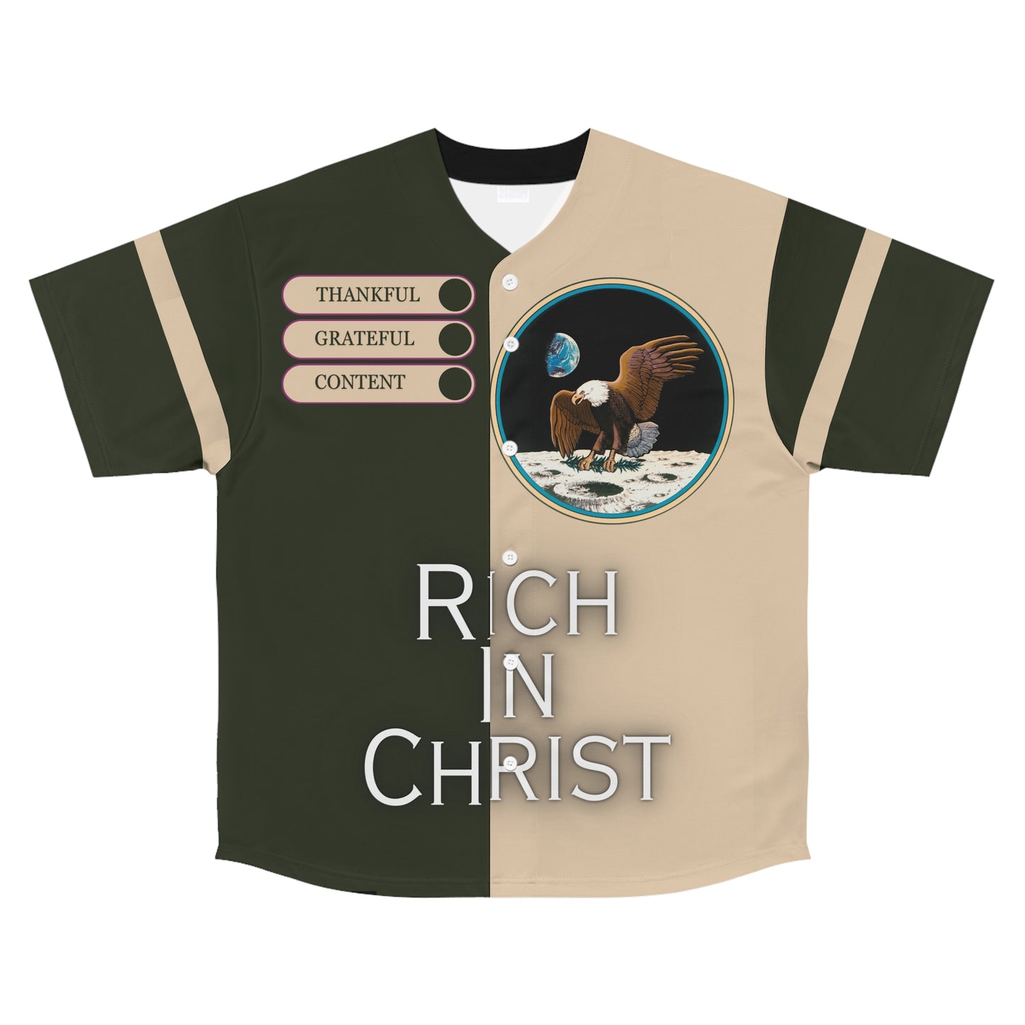 Rich In Christ Men's Baseball Jersey