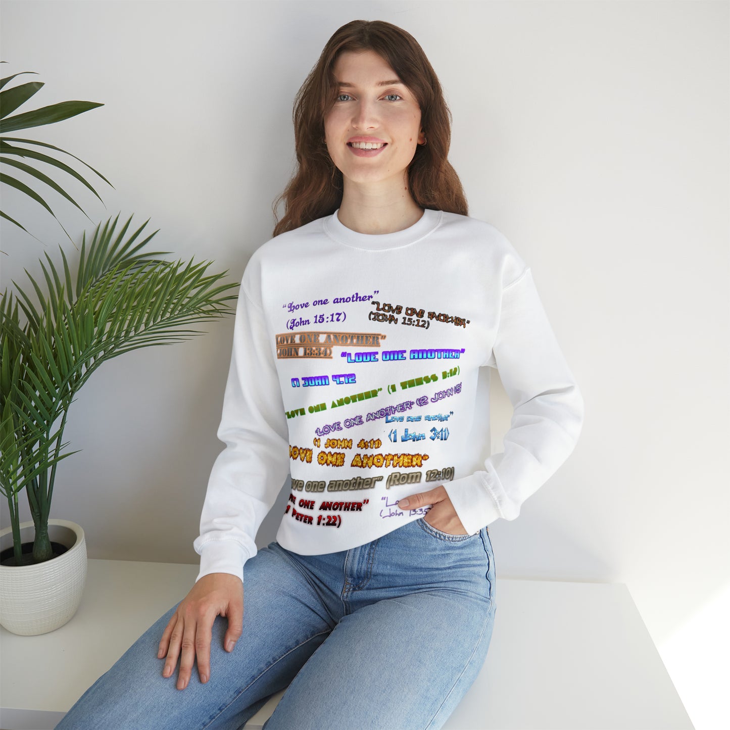 Love One Another Unisex Heavy Blend™ Crewneck Sweatshirt