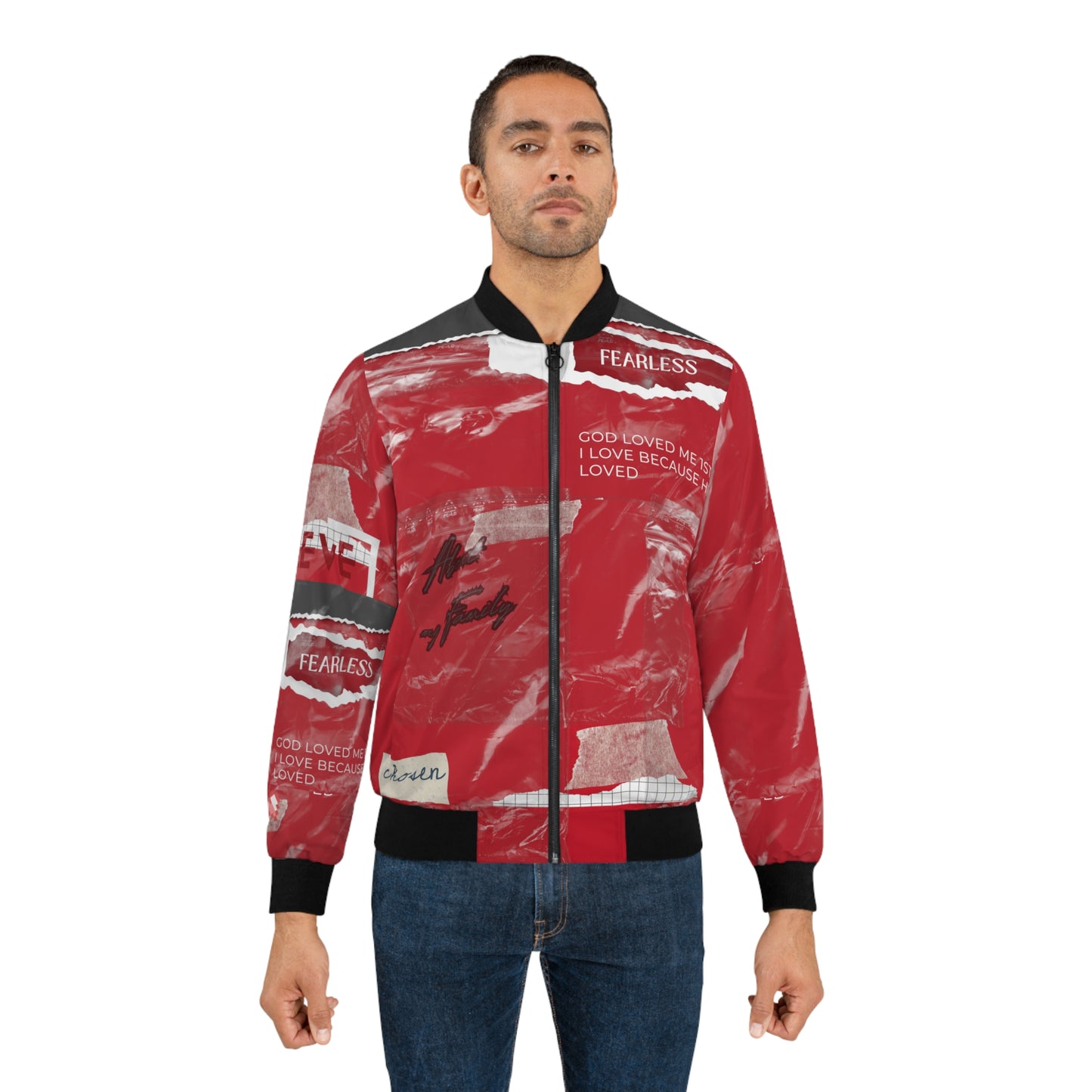 Divine Swag: Men's Christian Bomber Jacket for Faith and Fashion