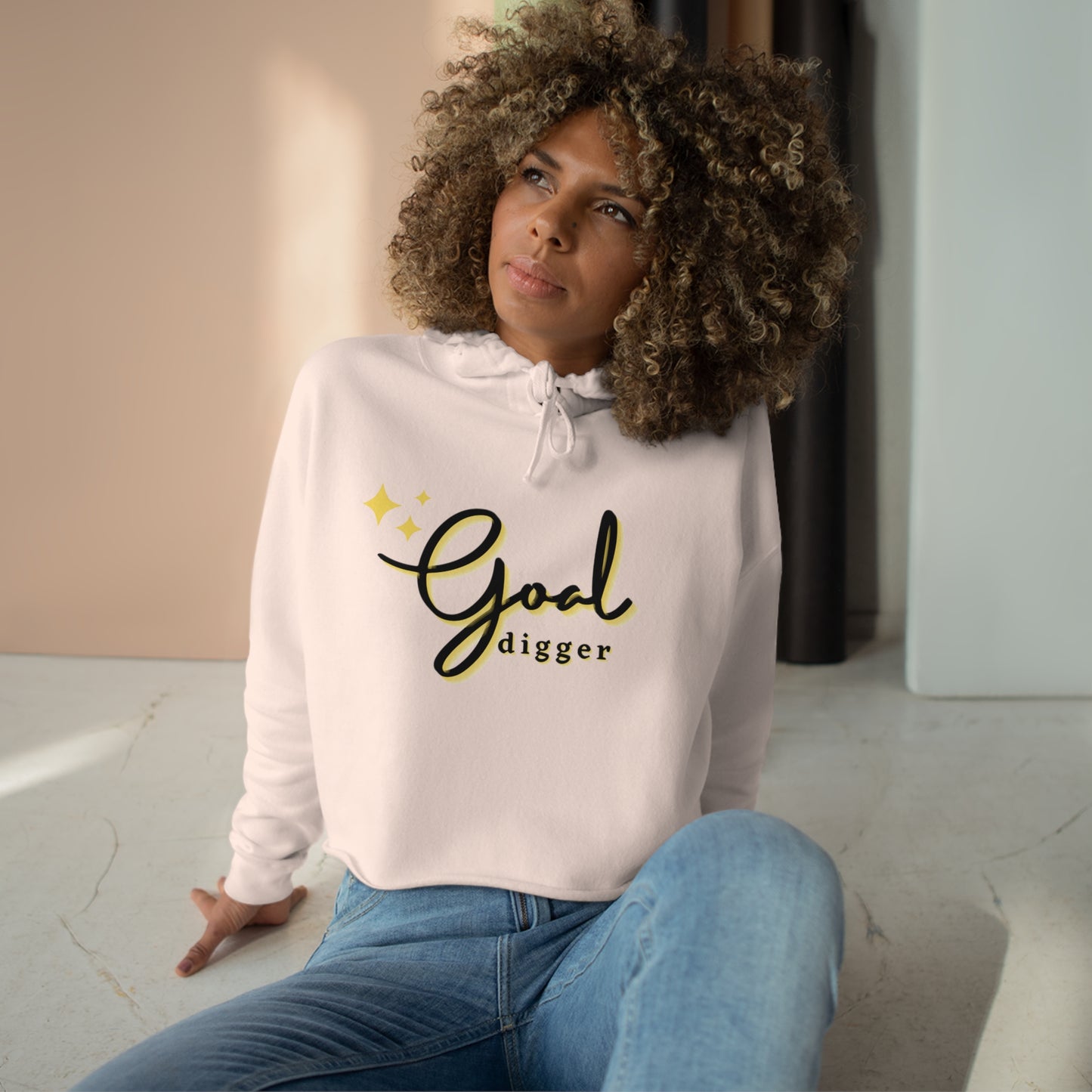 Goal Digger Crop Hoodie