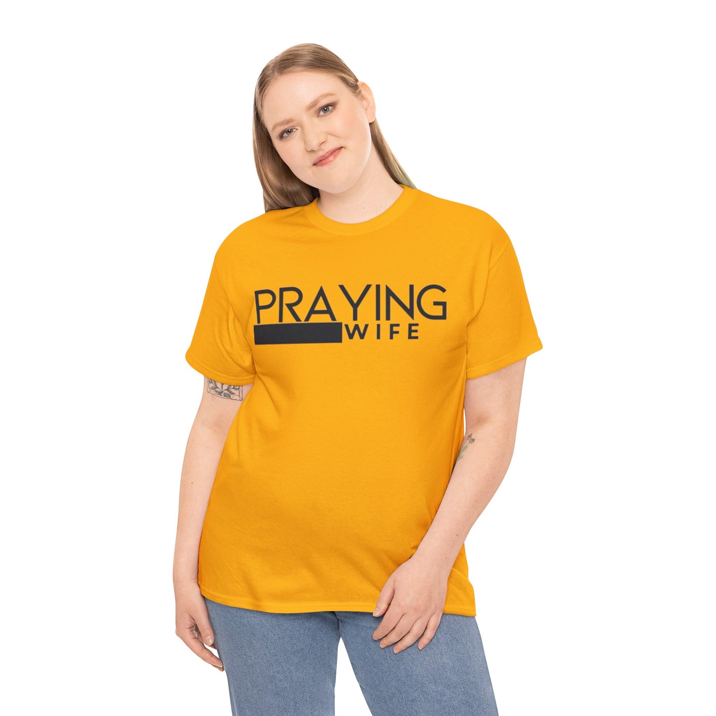 Praying Wife Unisex Heavy Cotton Tee