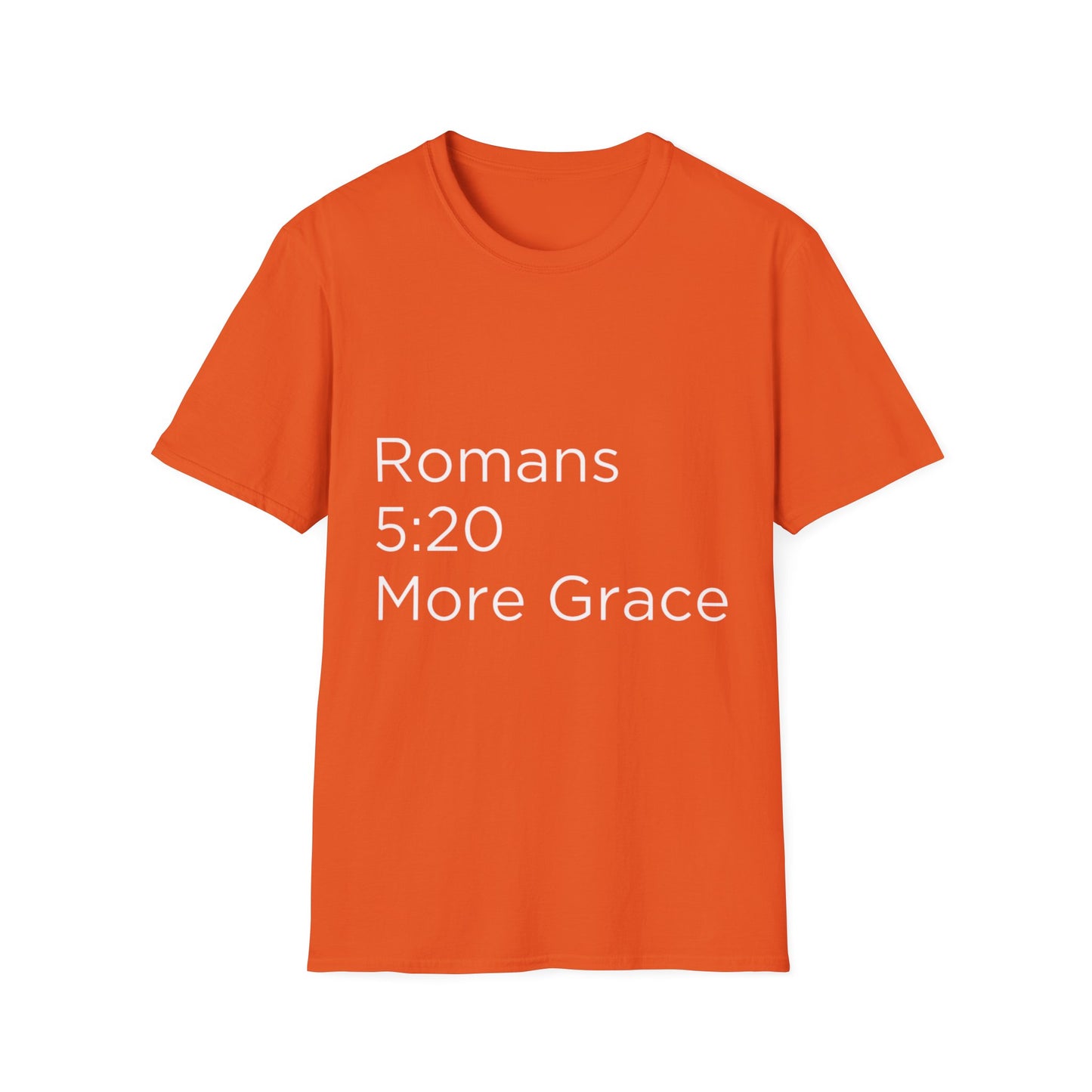 Romans 5:20 Unisex Softstyle T-Shirt