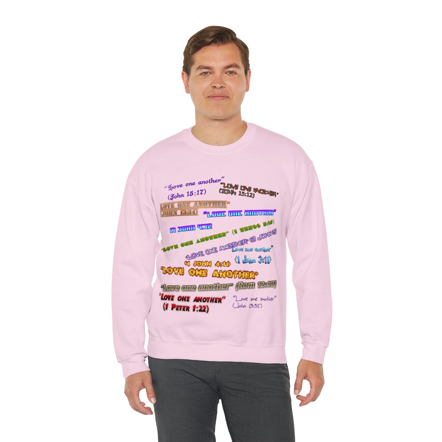 Love One Another Unisex Heavy Blend™ Crewneck Sweatshirt