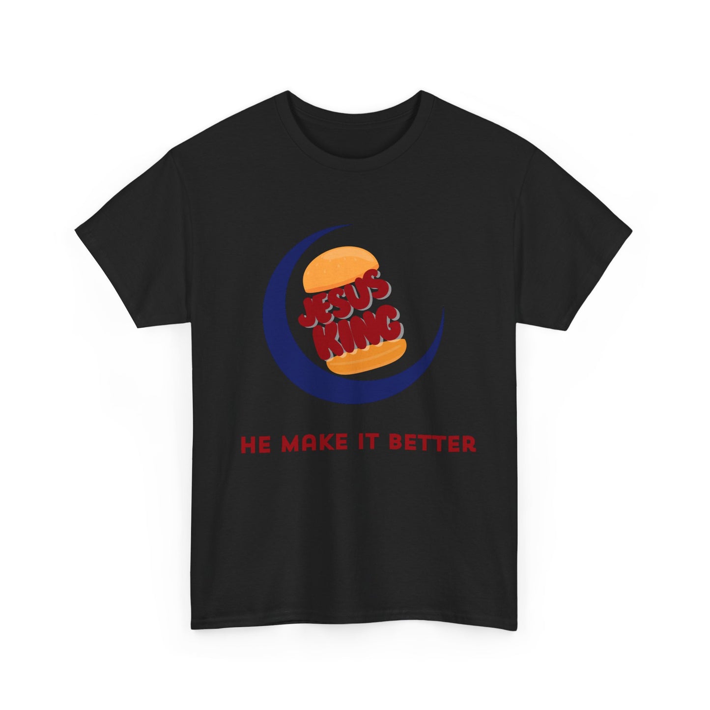 Blessedfootprints "Jesus King" Inspired by Burger King T-Shirt