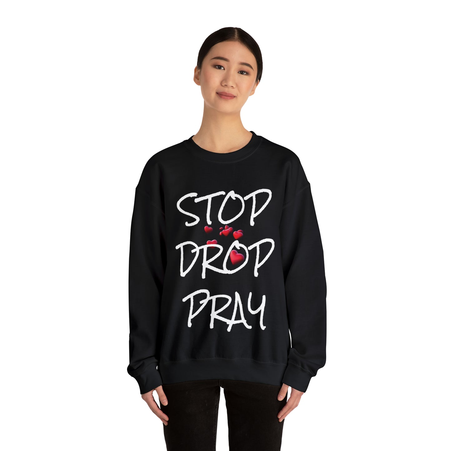 Stop Drop Pray Unisex Heavy Blend™ Crewneck Sweatshirt