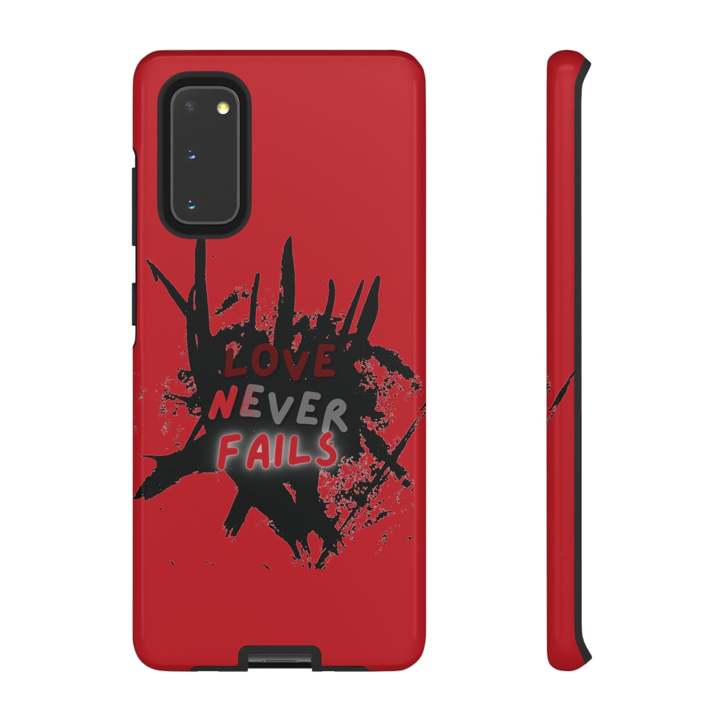 Love Never Fails Red Tough Cases