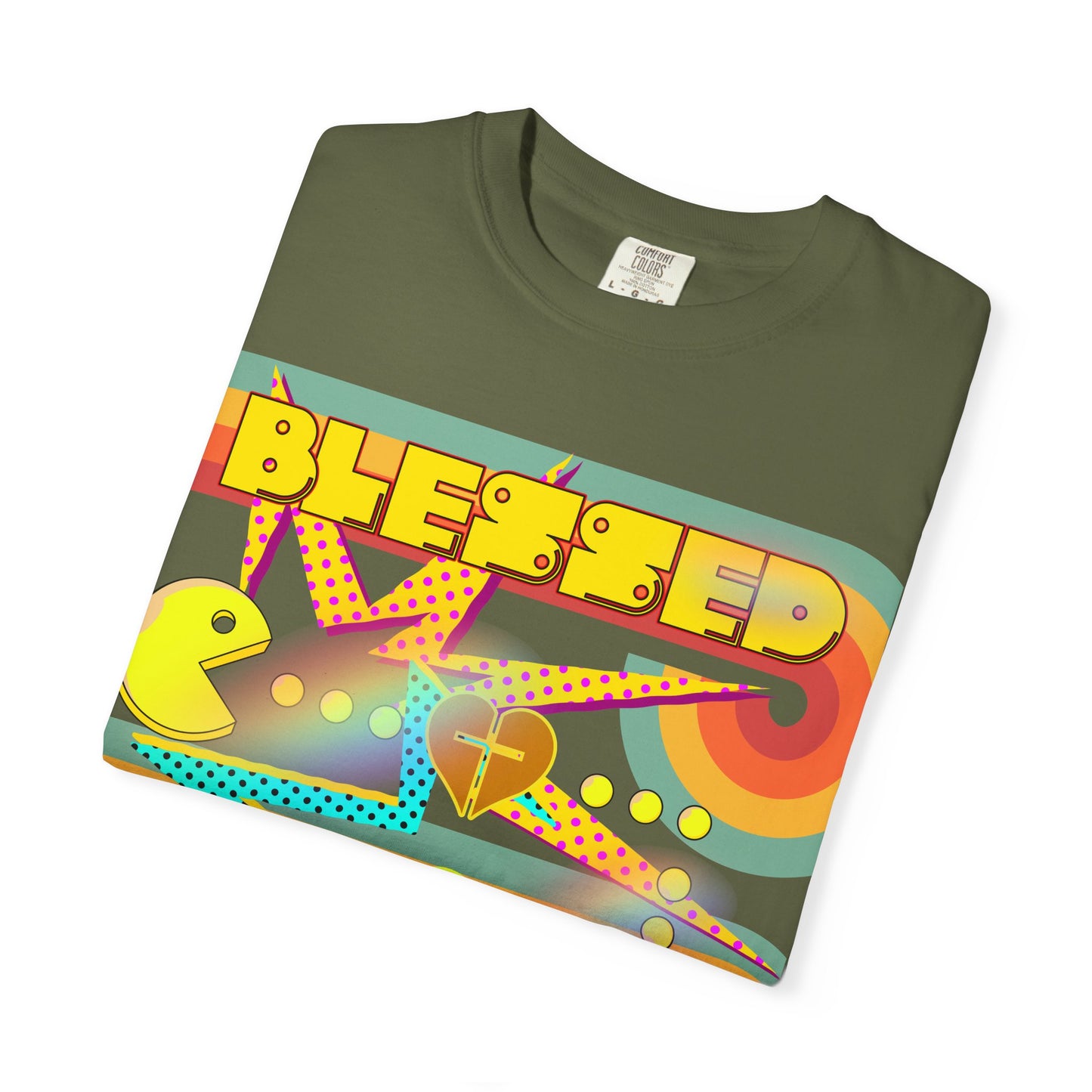 Retro Graphic T-Shirt, Blessed T-Shirt, Fun Casual Wear, Gift for Gamers, Vintage Style Tee